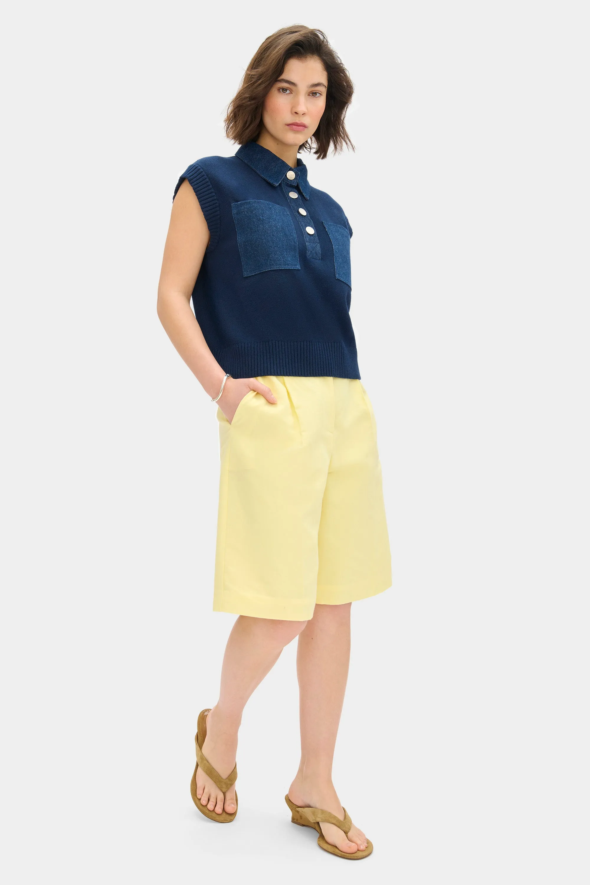 LB Everyest Denim Knitted Top sold by Aligne product image thumbnail 3