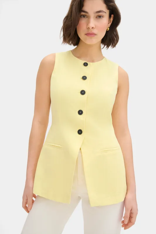 Leo Linen Waistcoat made by Aligne