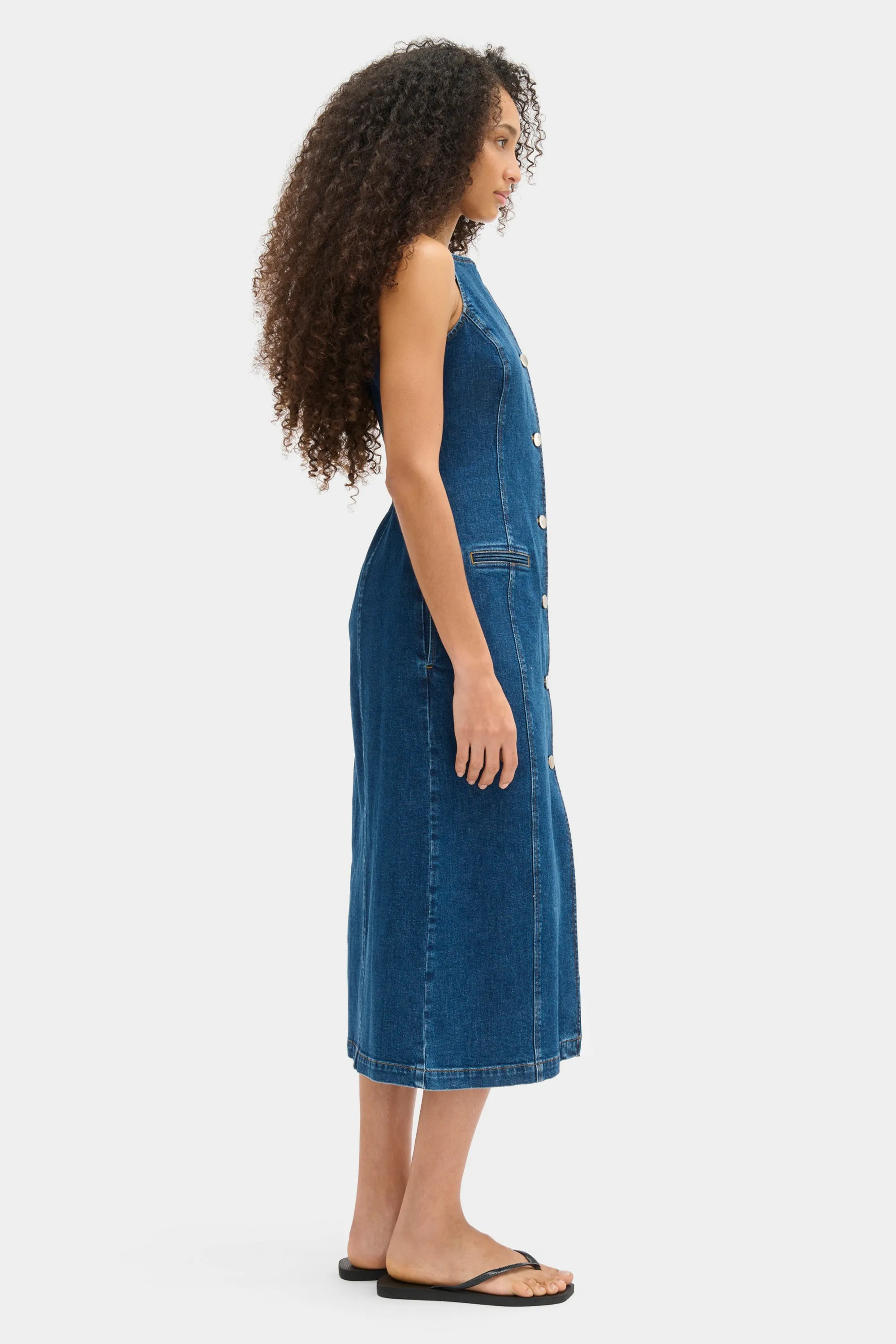 Santiago Denim Midi Dress sold by Aligne product image thumbnail 3