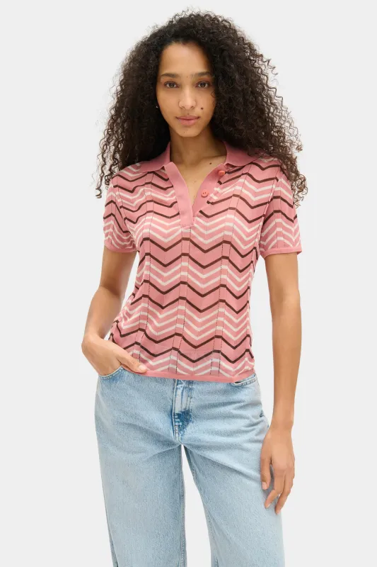 Donna Knitted Polo made by Aligne