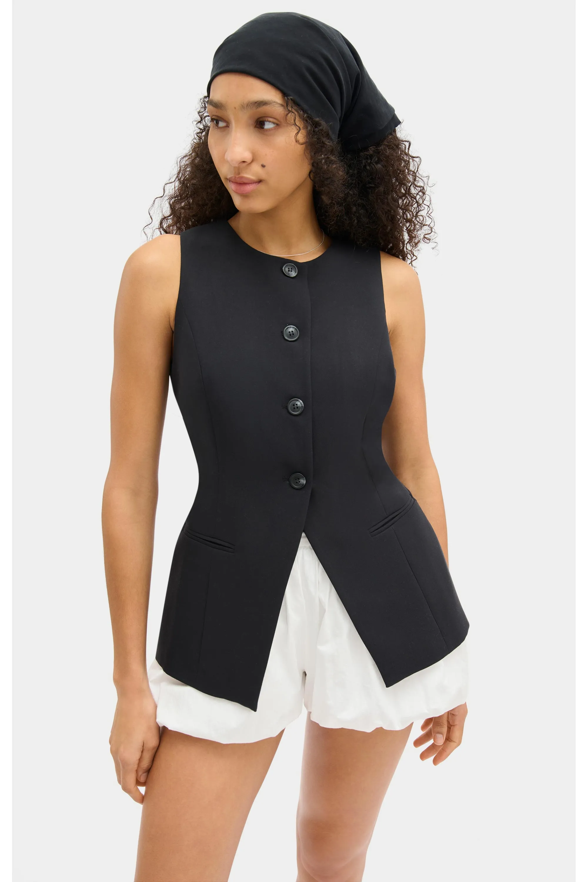 Paulo Bubble Hem Poplin Short sold by Aligne product image thumbnail 3
