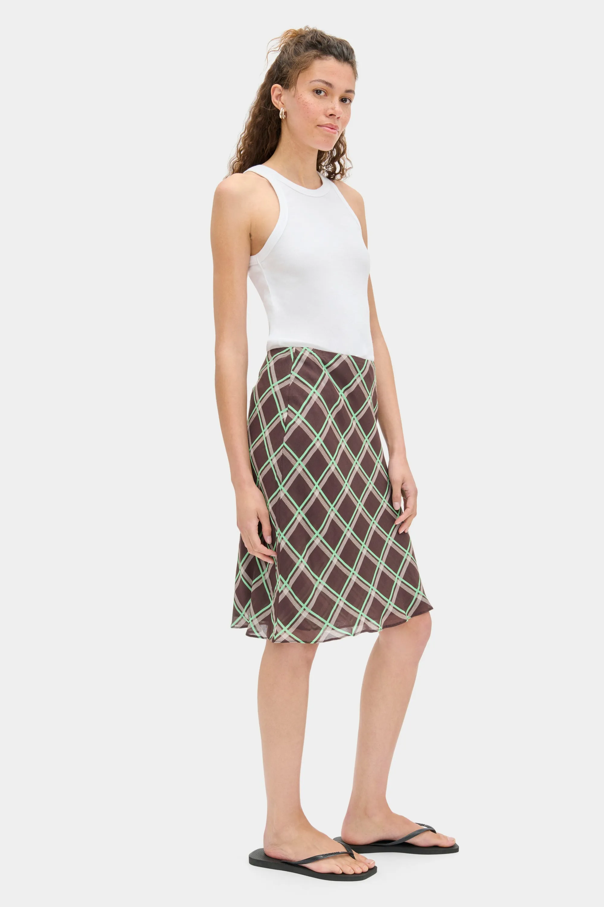 Yvonne Midi semi sheer skirt sold by Aligne product image thumbnail 2