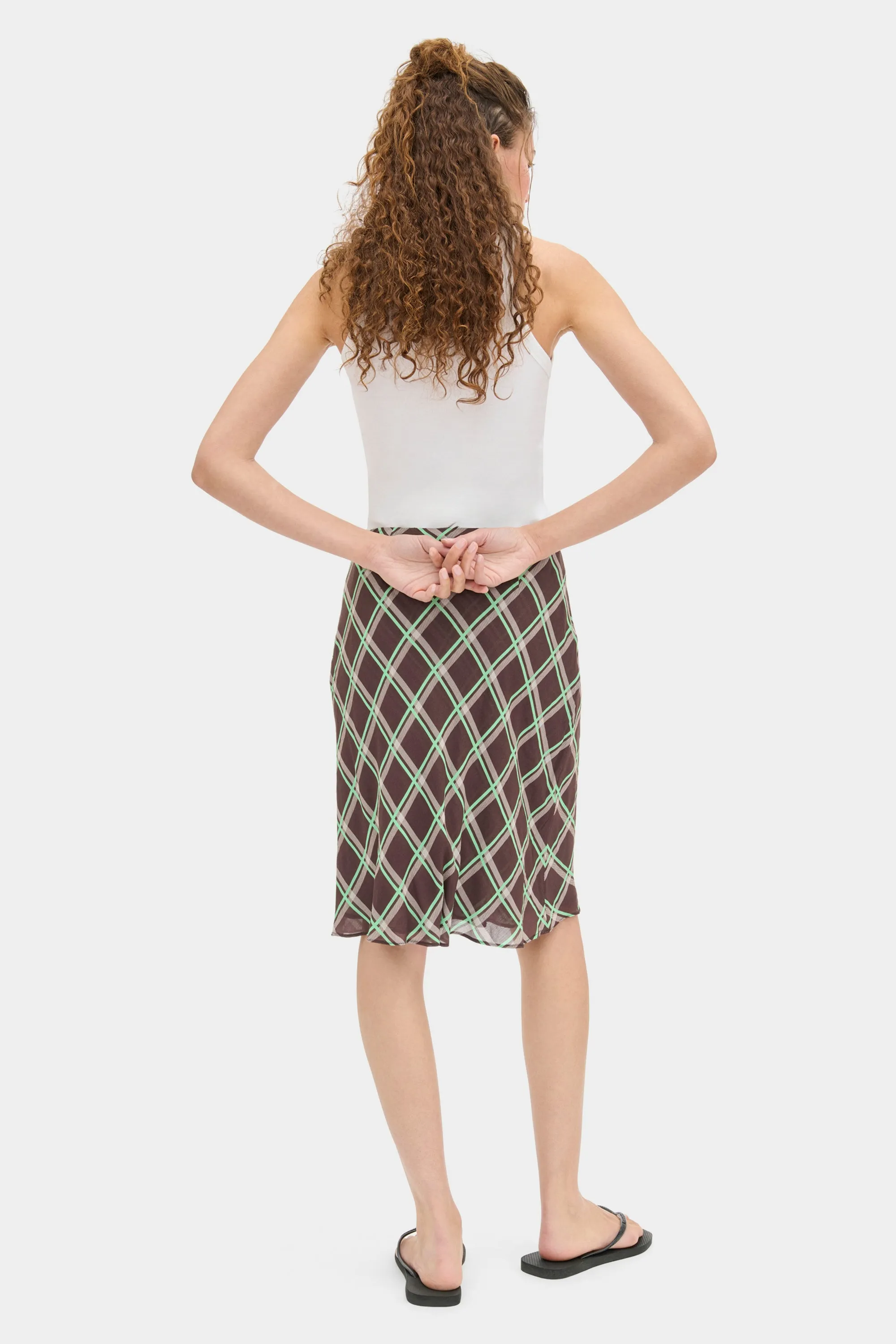 Yvonne Midi semi sheer skirt sold by Aligne product image thumbnail 4