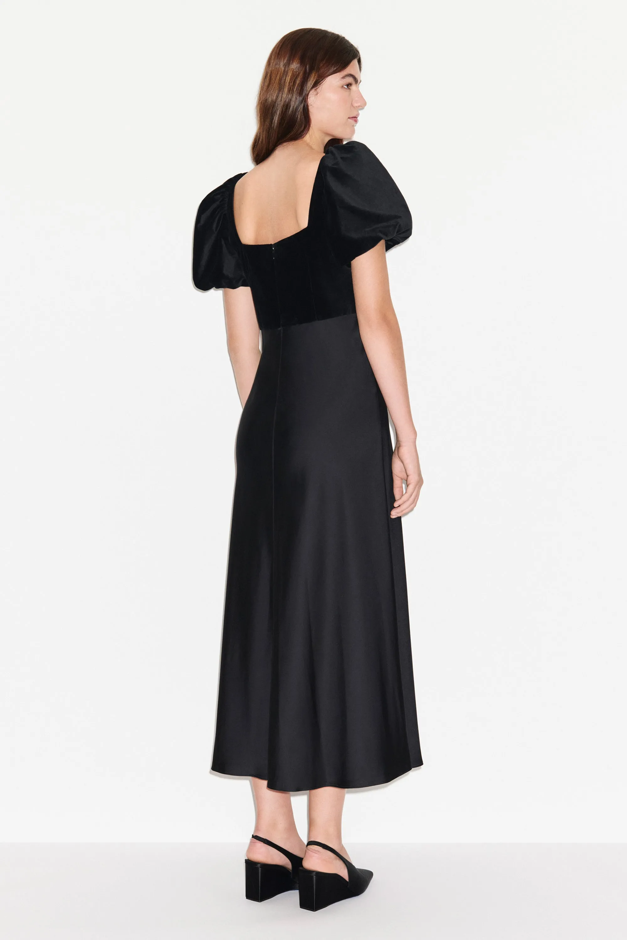 Hetty Velvet Satin Mix Midi Dress sold by Aligne product image thumbnail 4