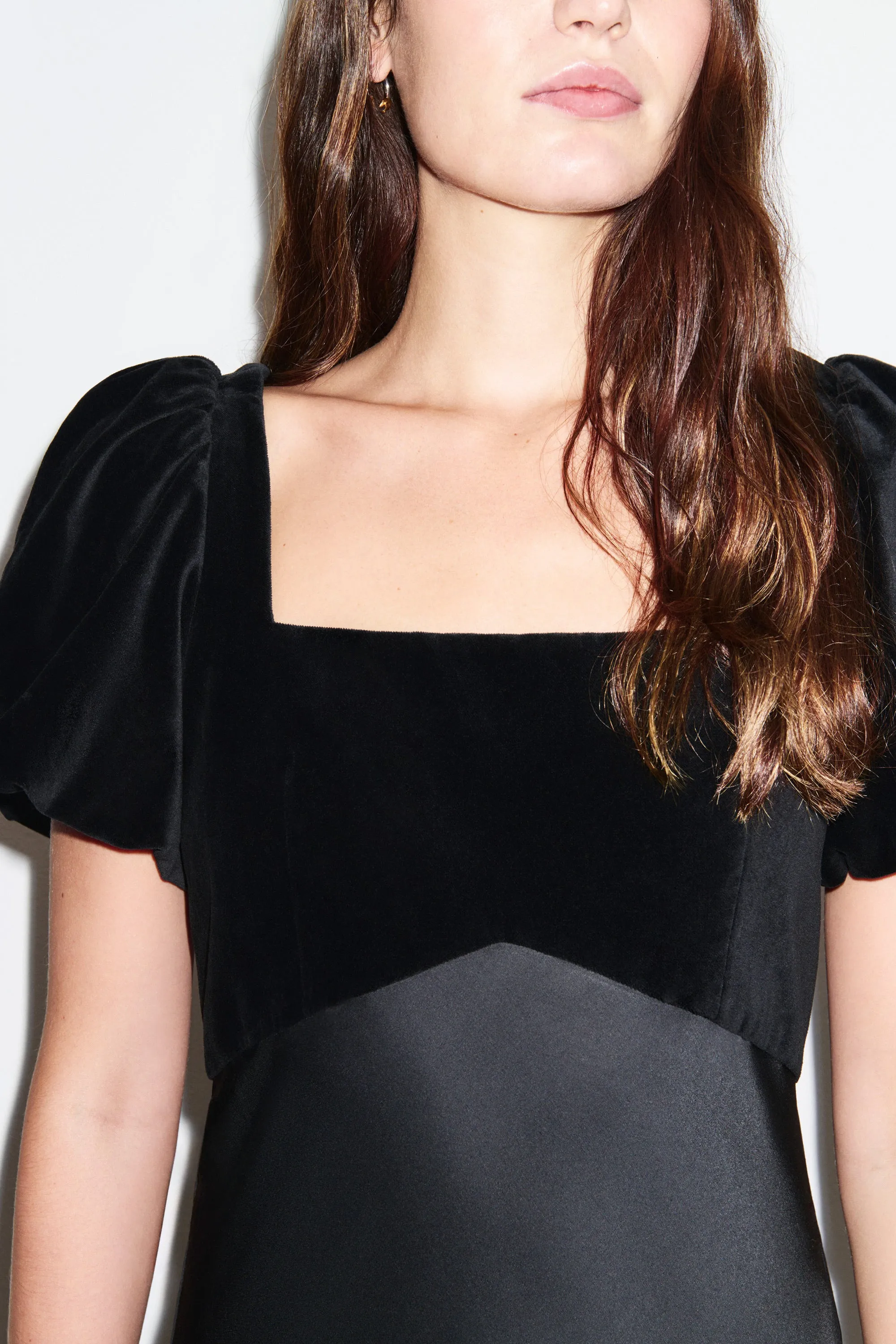 Hetty Velvet Satin Mix Midi Dress sold by Aligne product image thumbnail 2