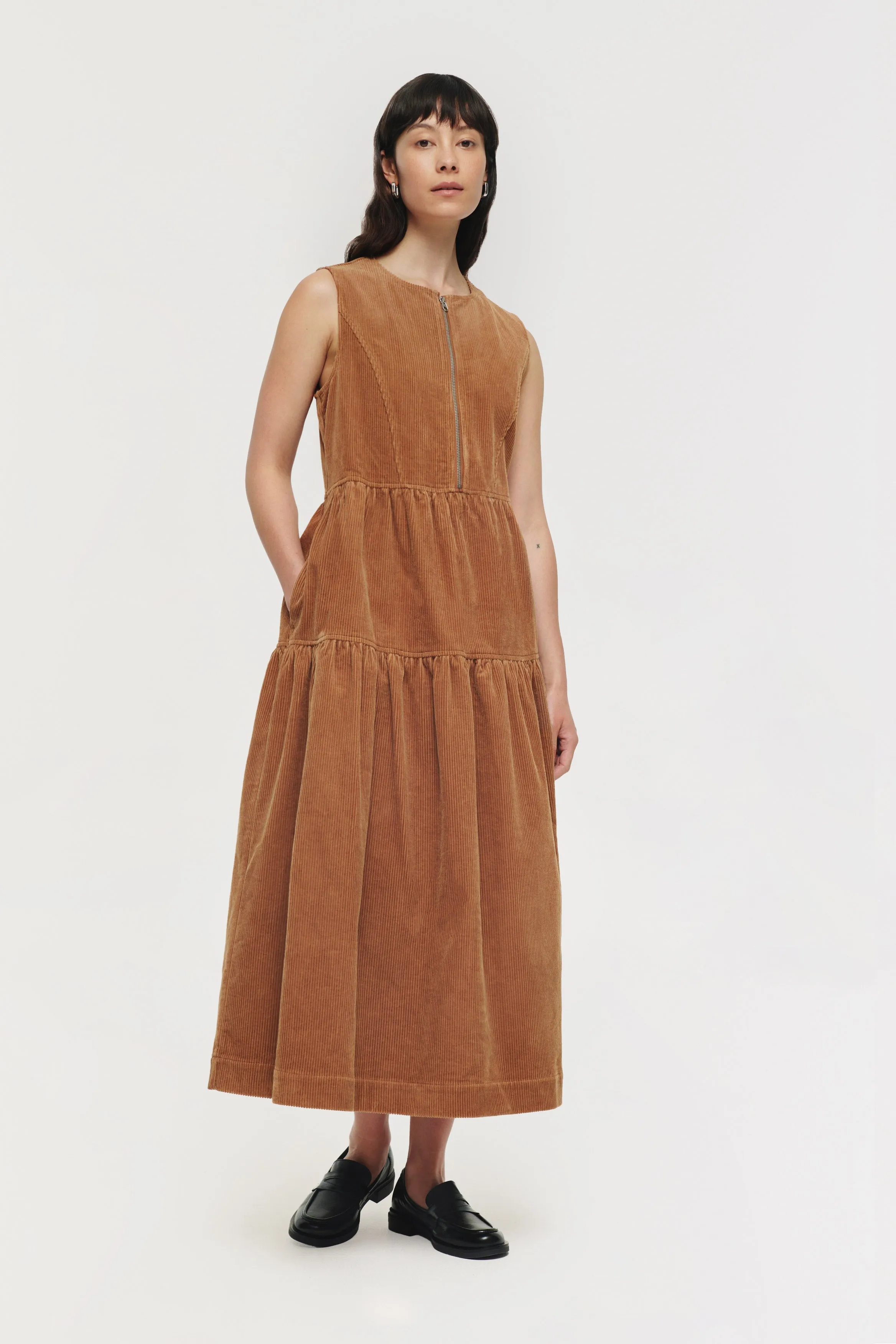 Berkley Tiered Cord Dress sold by Aligne product image thumbnail 3