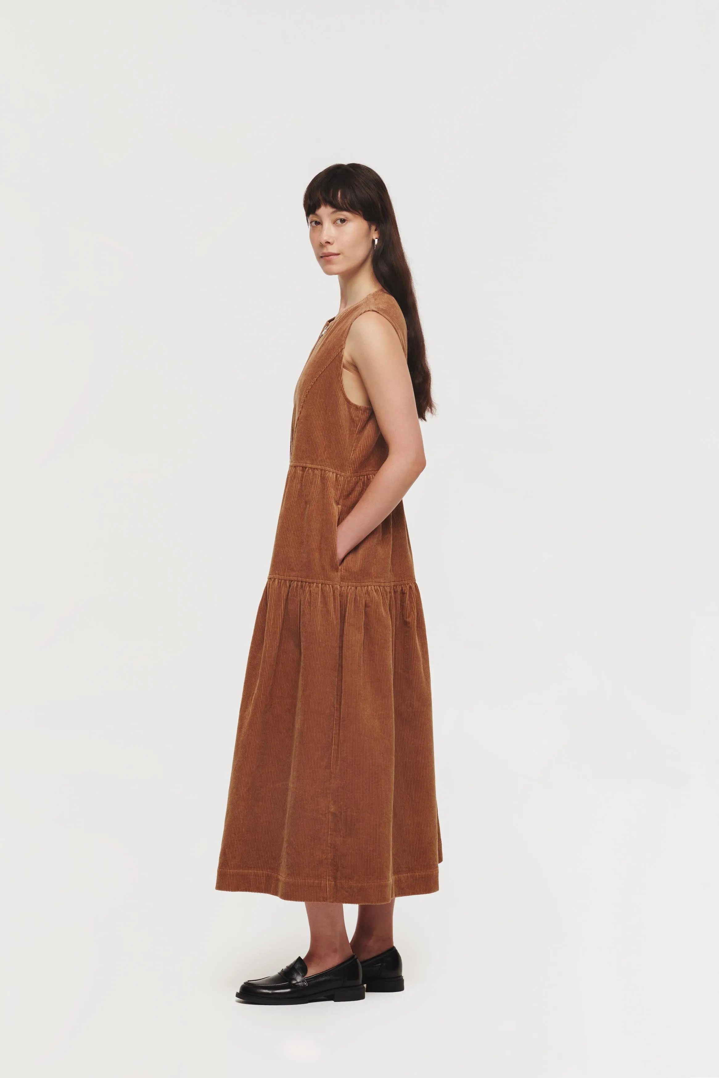 Berkley Tiered Cord Dress sold by Aligne product image thumbnail 4