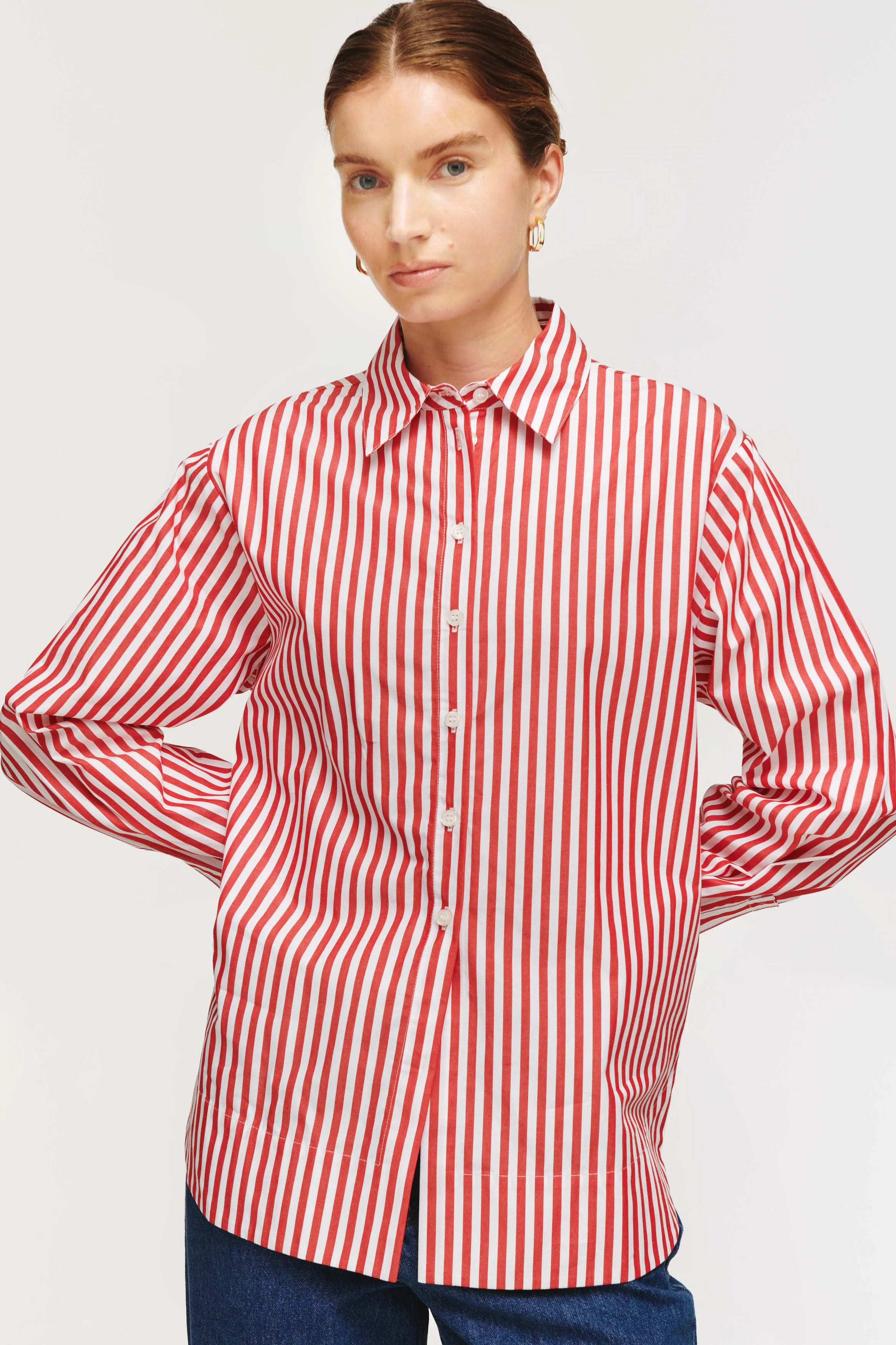 Thyme Stripe Shirt sold by Aligne