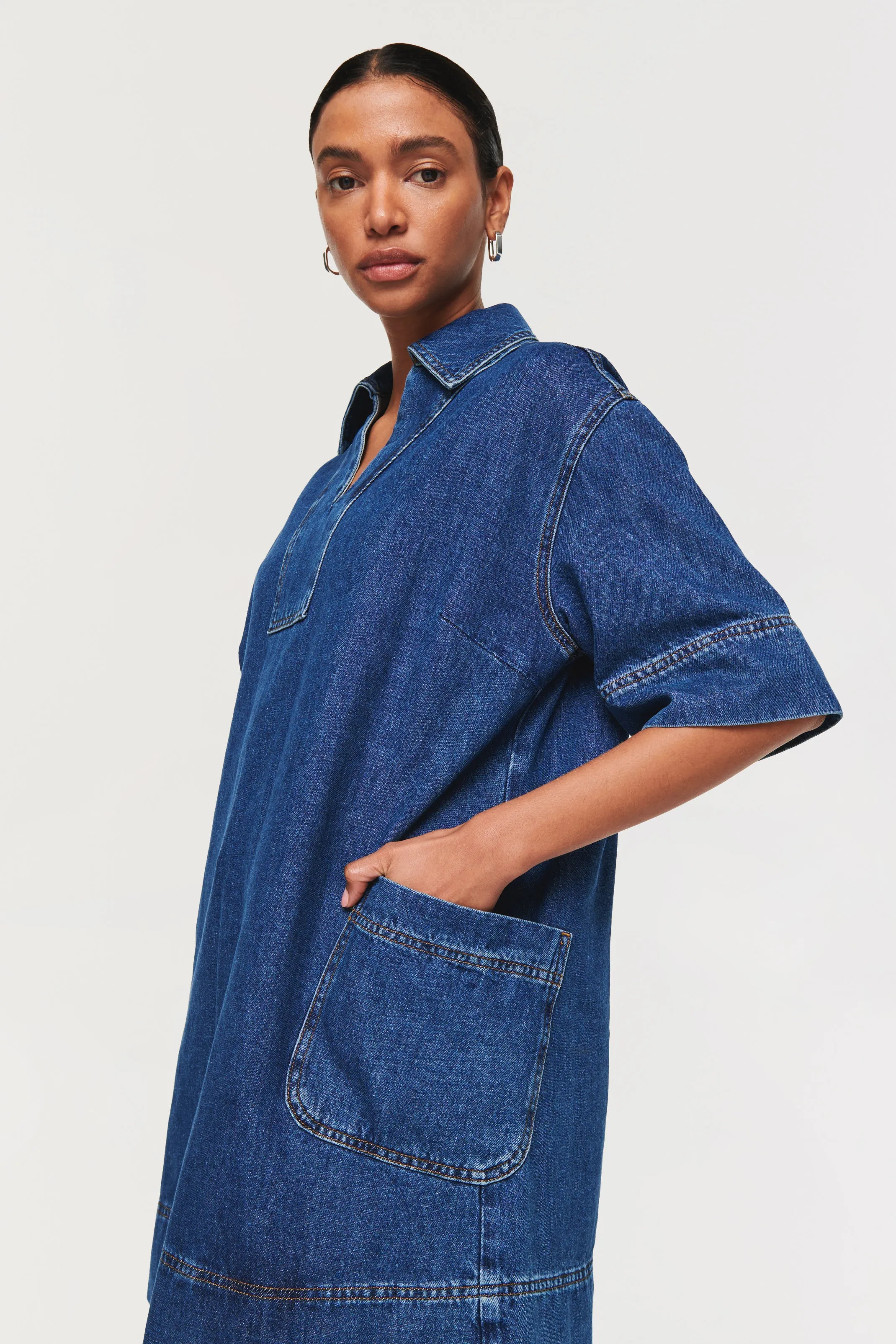 CORA MINI DENIM DRESS sold by Aligne product image thumbnail 3