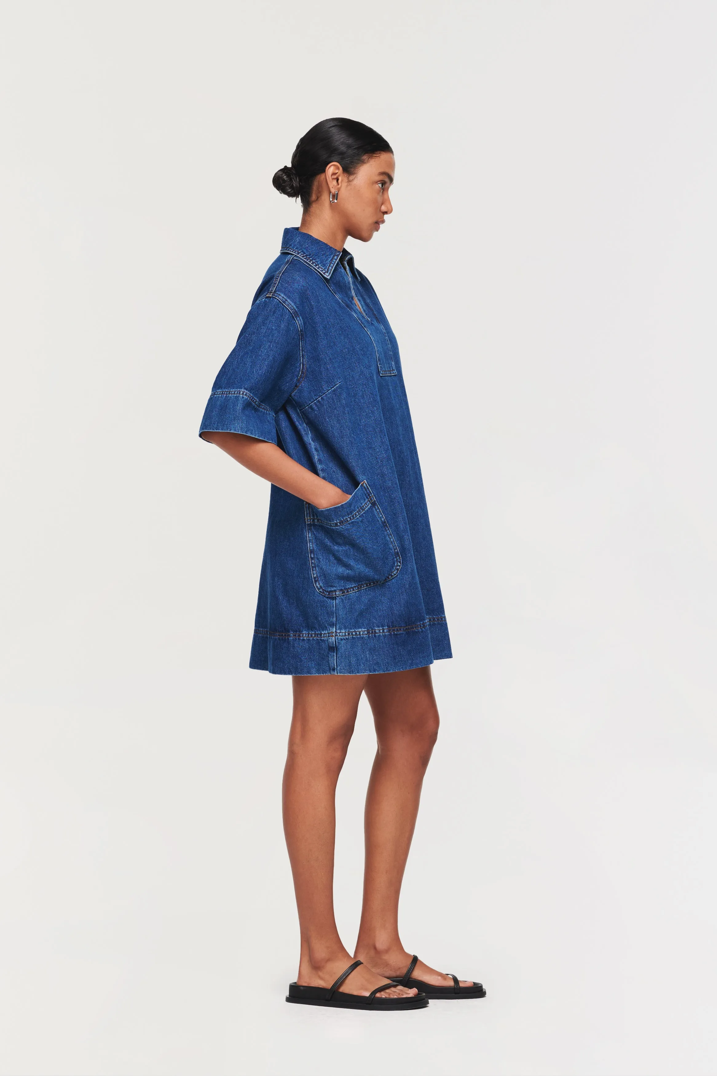 CORA MINI DENIM DRESS sold by Aligne product image thumbnail 4