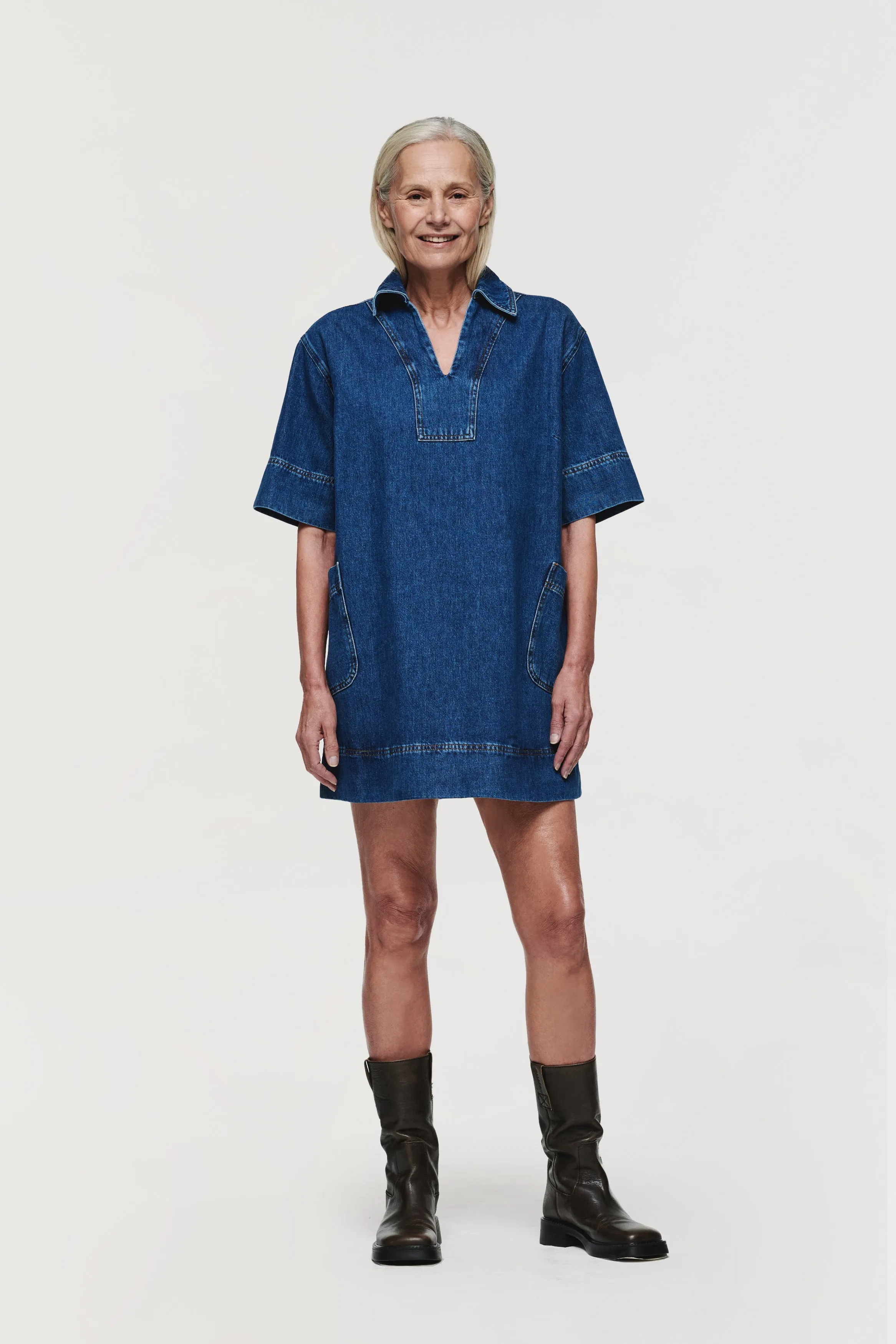 CORA MINI DENIM DRESS sold by Aligne product image thumbnail 5