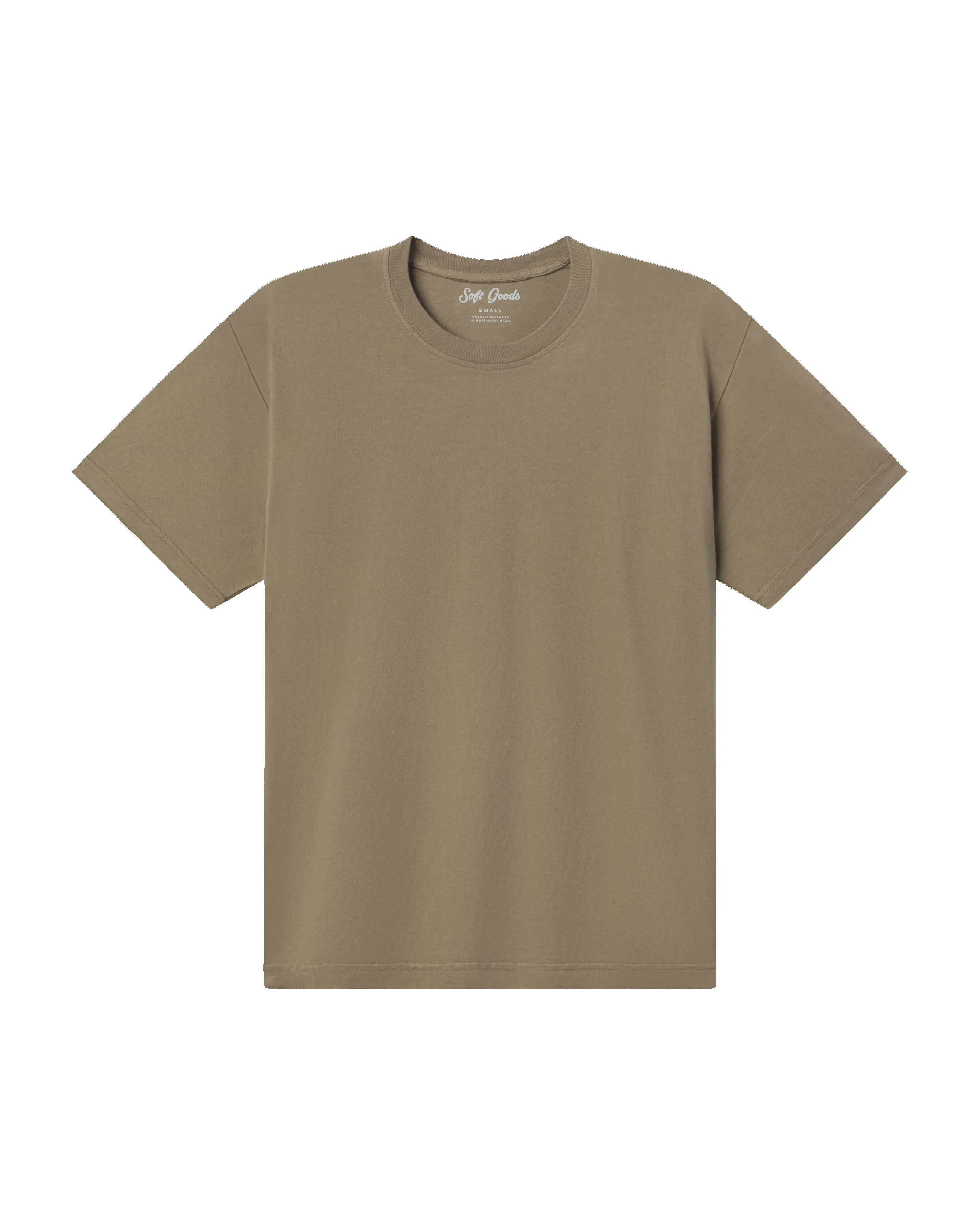 The Classic Tee - Olive Drab sold by Soft Goods Detroit