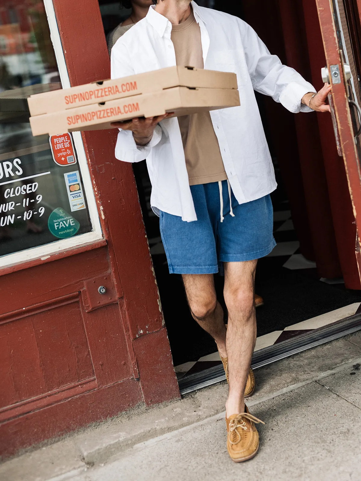 Jersey Short - Denim sold by Soft Goods Detroit product image thumbnail 2