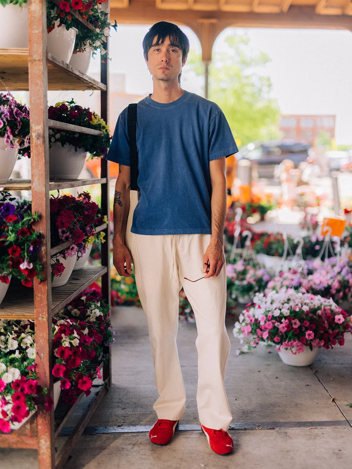 The Classic Tee - Denim sold by Soft Goods Detroit product image thumbnail 4