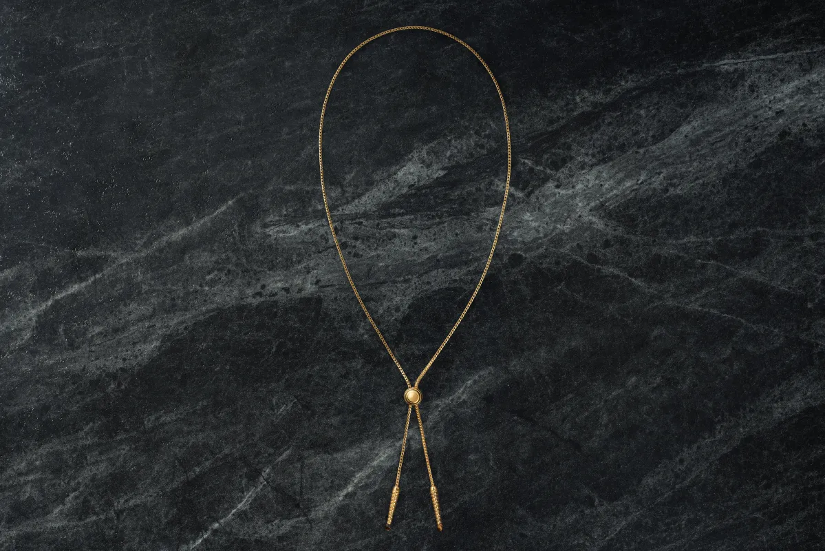VIPÈRE BOLO TIE - GOLD made by Jacques Marie Mage