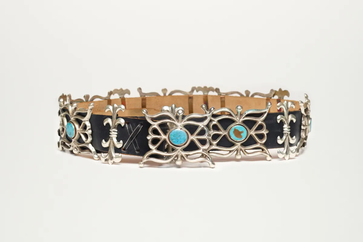 NAVAJO CONCHO BELT, c. 1960s made by Jacques Marie Mage