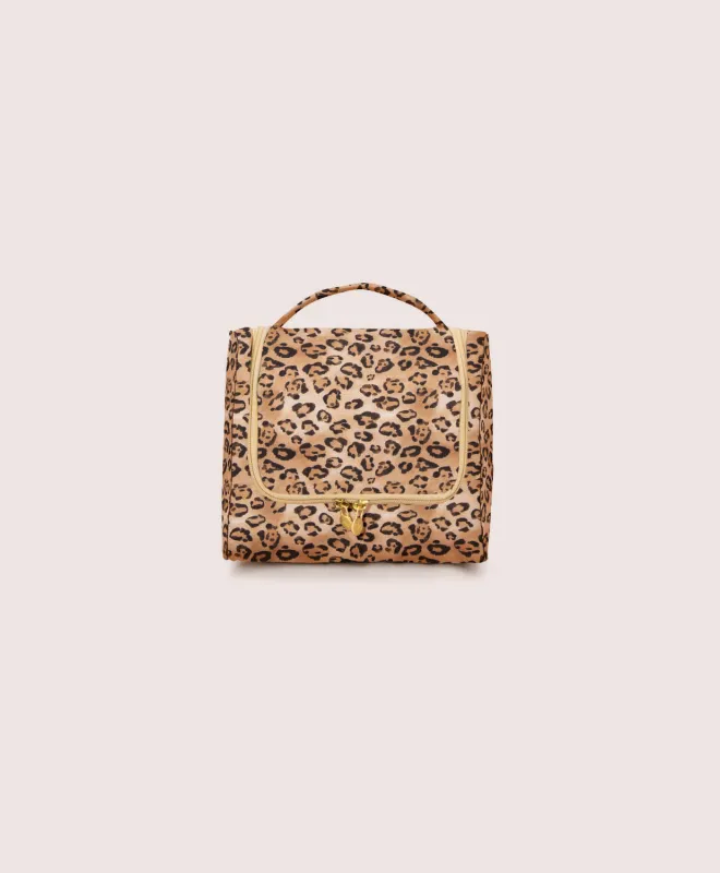 Leopard PQ Hanging Toiletry Bag sold by PQ Swim