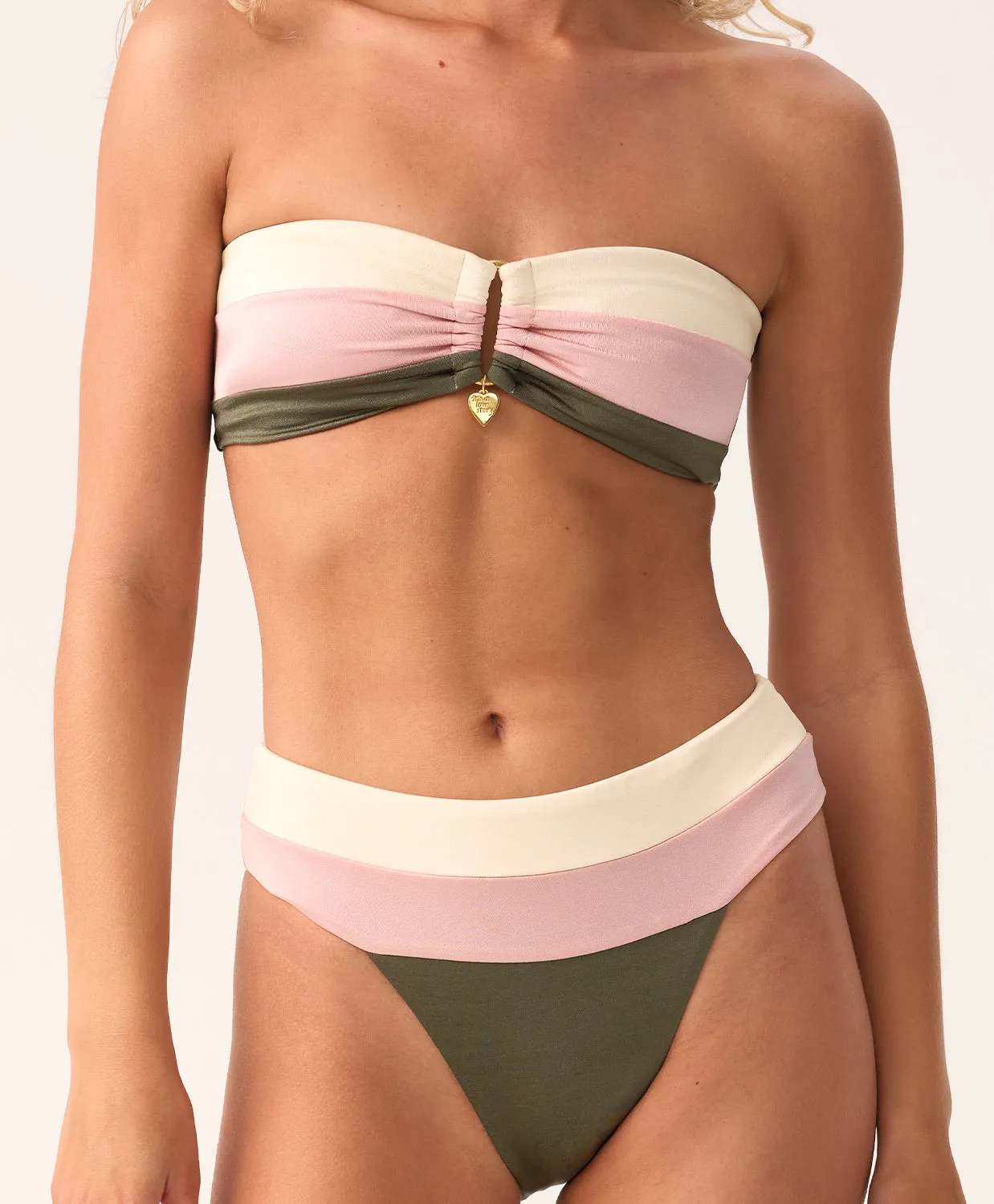 Olive Detail Bandeau sold by PQ Swim