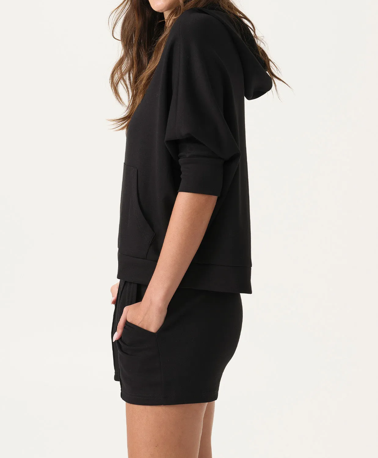 Black Travel Hoodie sold by PQ Swim product image thumbnail 3