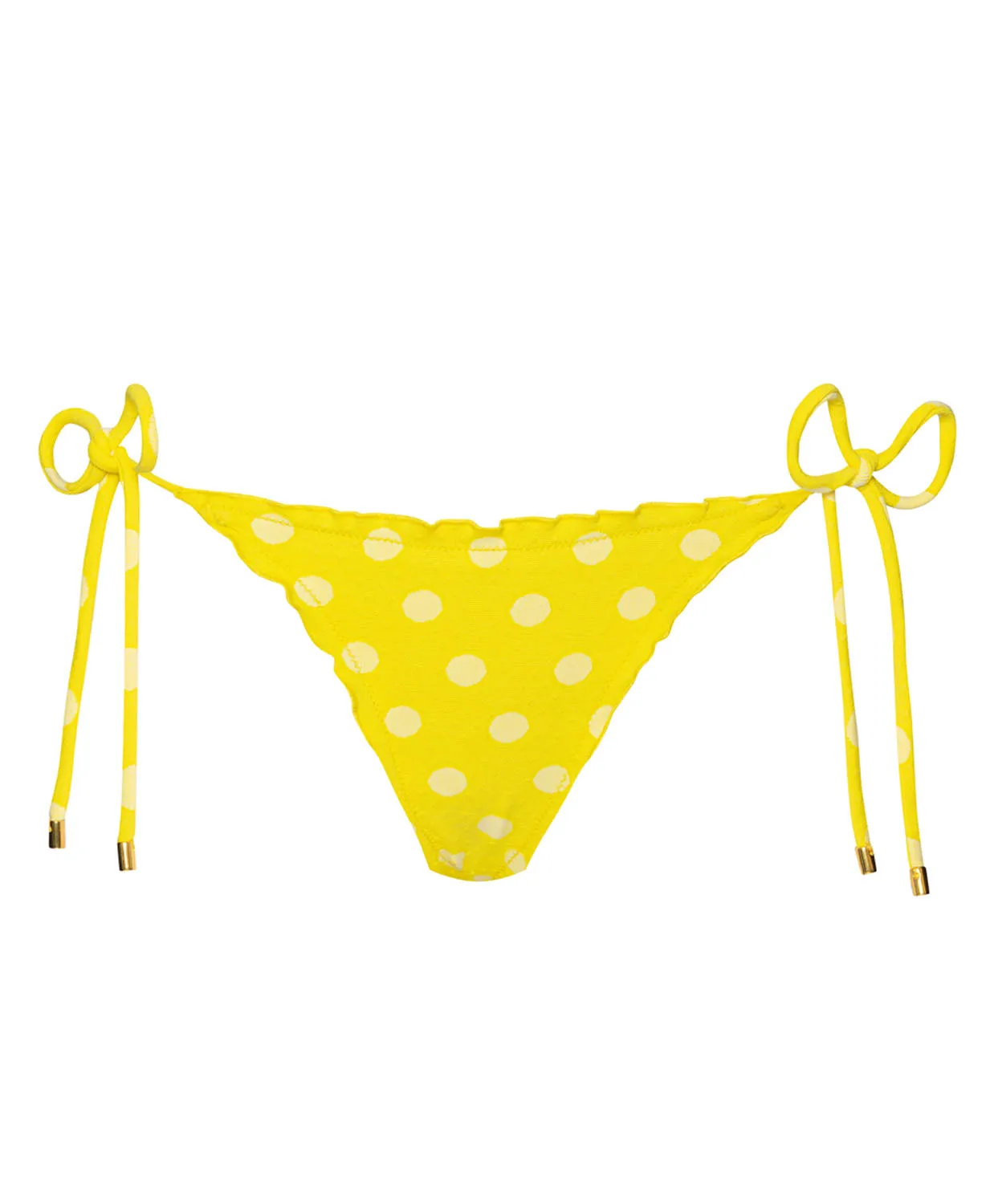 Polka Dot Lettuce Edge Tie Side Bottom (FINAL SALE) sold by PQ Swim product image thumbnail 2