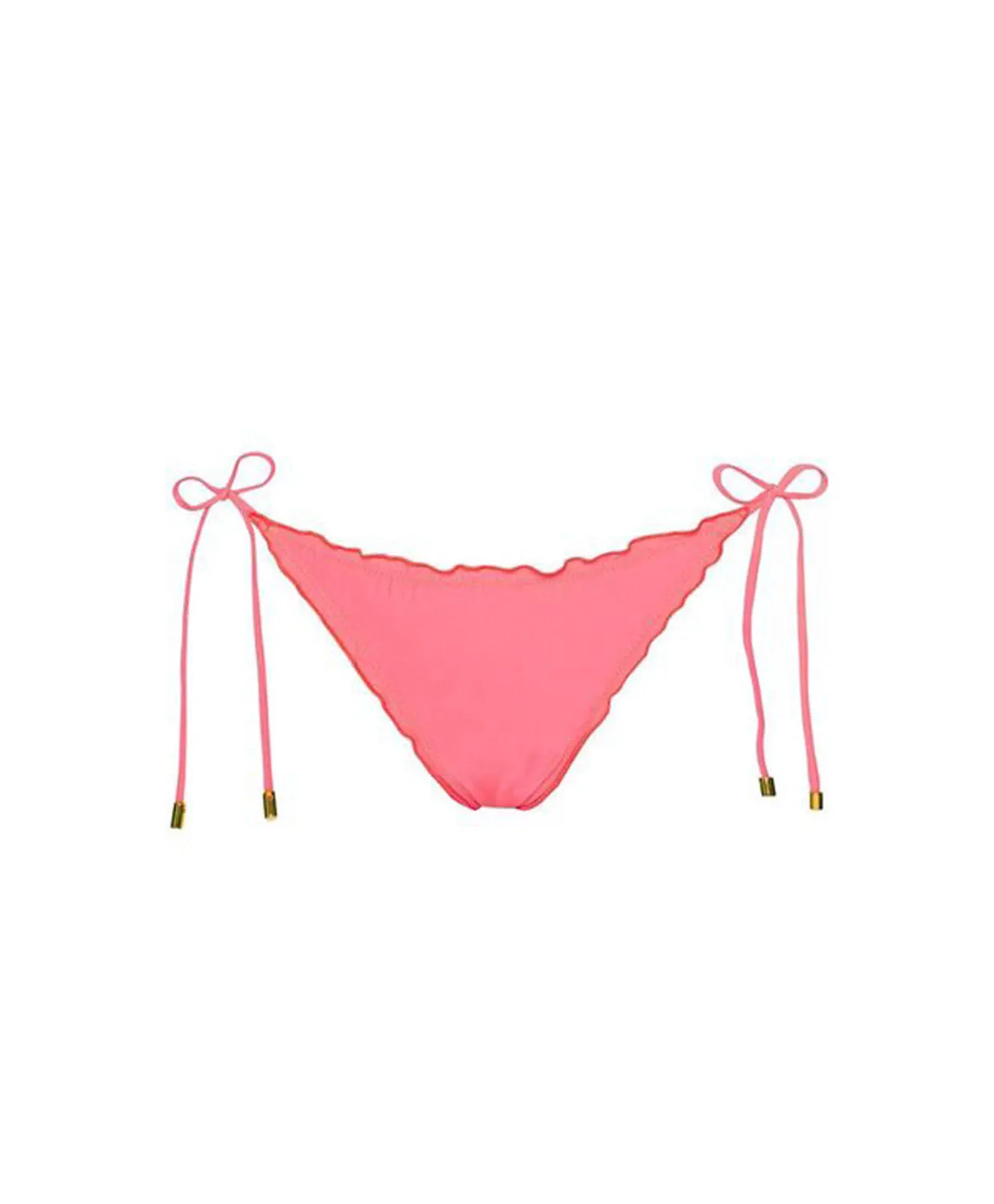 Coral Lettuce Edge Tie Side Bottom sold by PQ Swim product image thumbnail 2