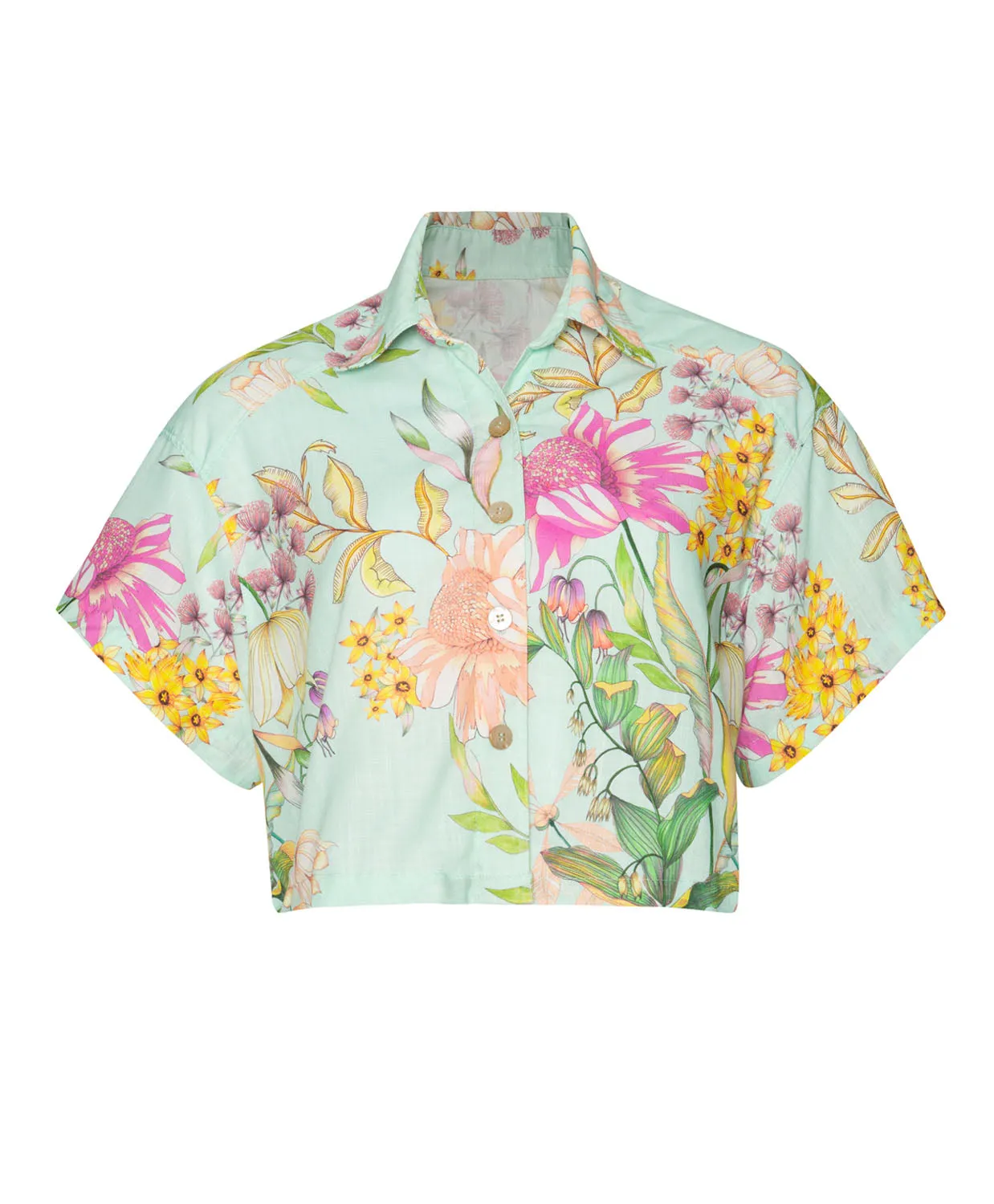 Floret Darcy Button Crop Top sold by PQ Swim product image thumbnail 2