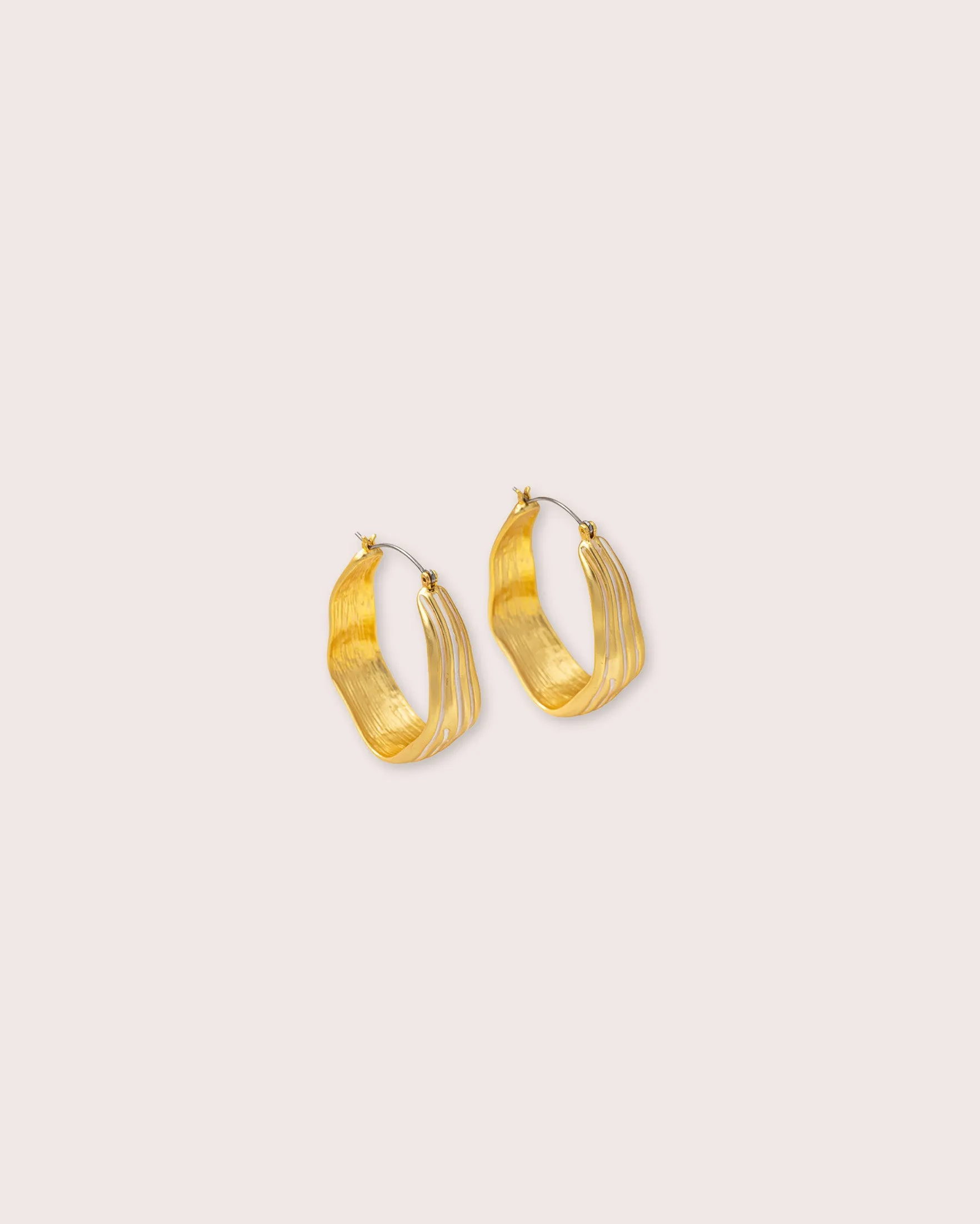 Roxy Gold Hoop Earring sold by PQ Swim product image thumbnail 2