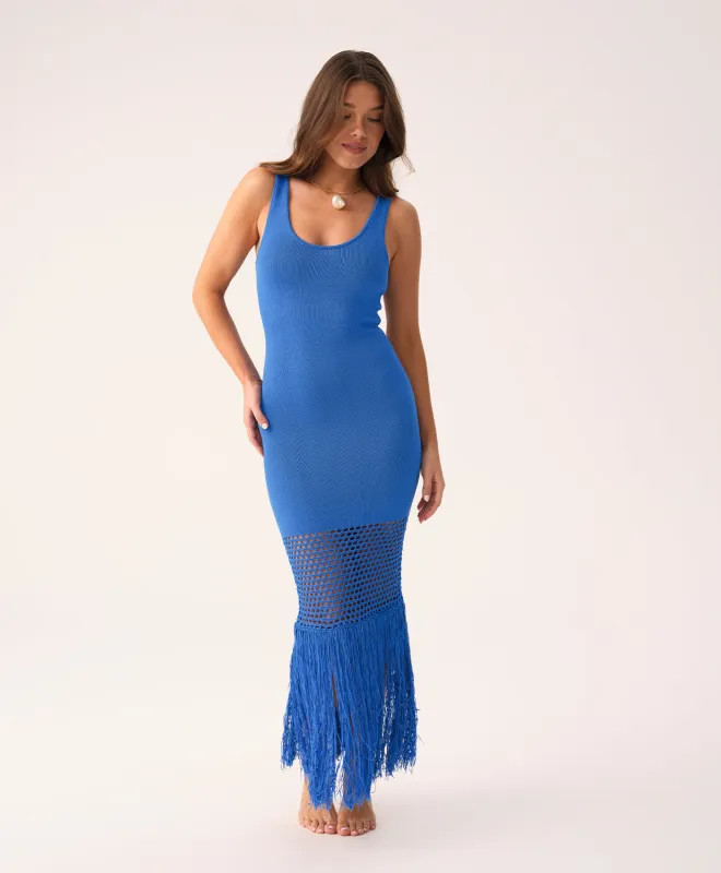 Blueberry Claudia Fringe Dress sold by PQ Swim