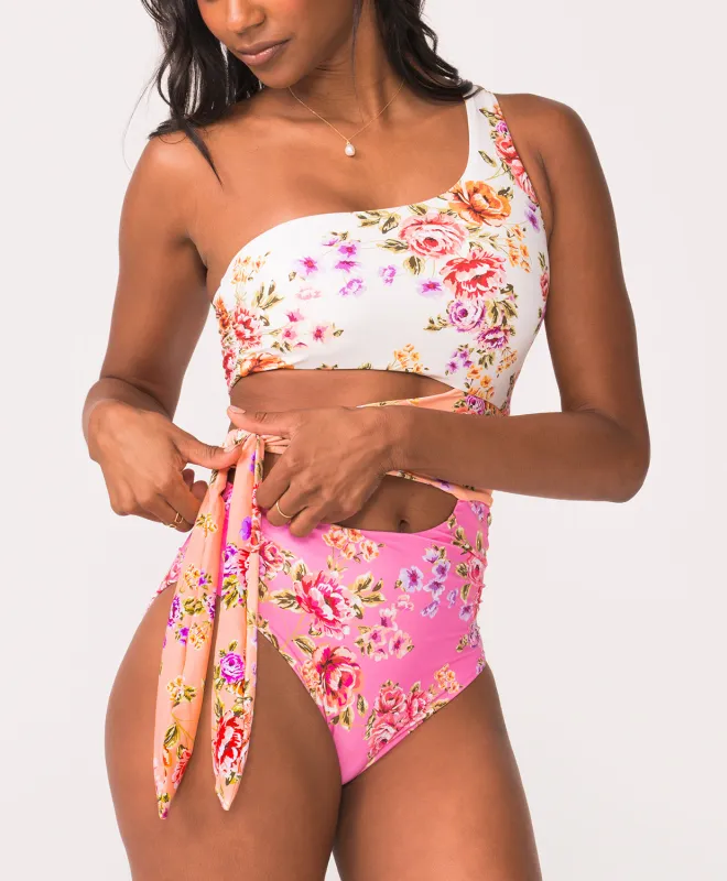 Bahia One Shoulder Cutout One Piece (FINAL SALE) sold by PQ Swim