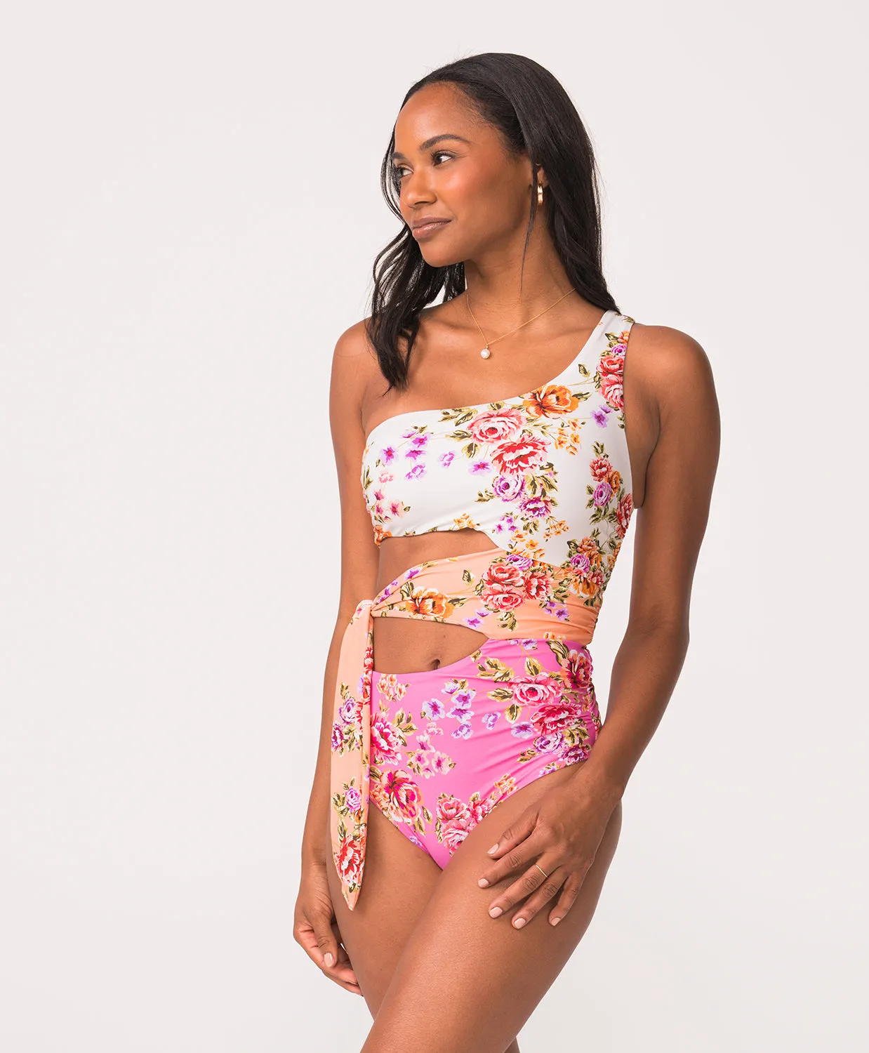 Bahia One Shoulder Cutout One Piece (FINAL SALE) sold by PQ Swim product image thumbnail 3