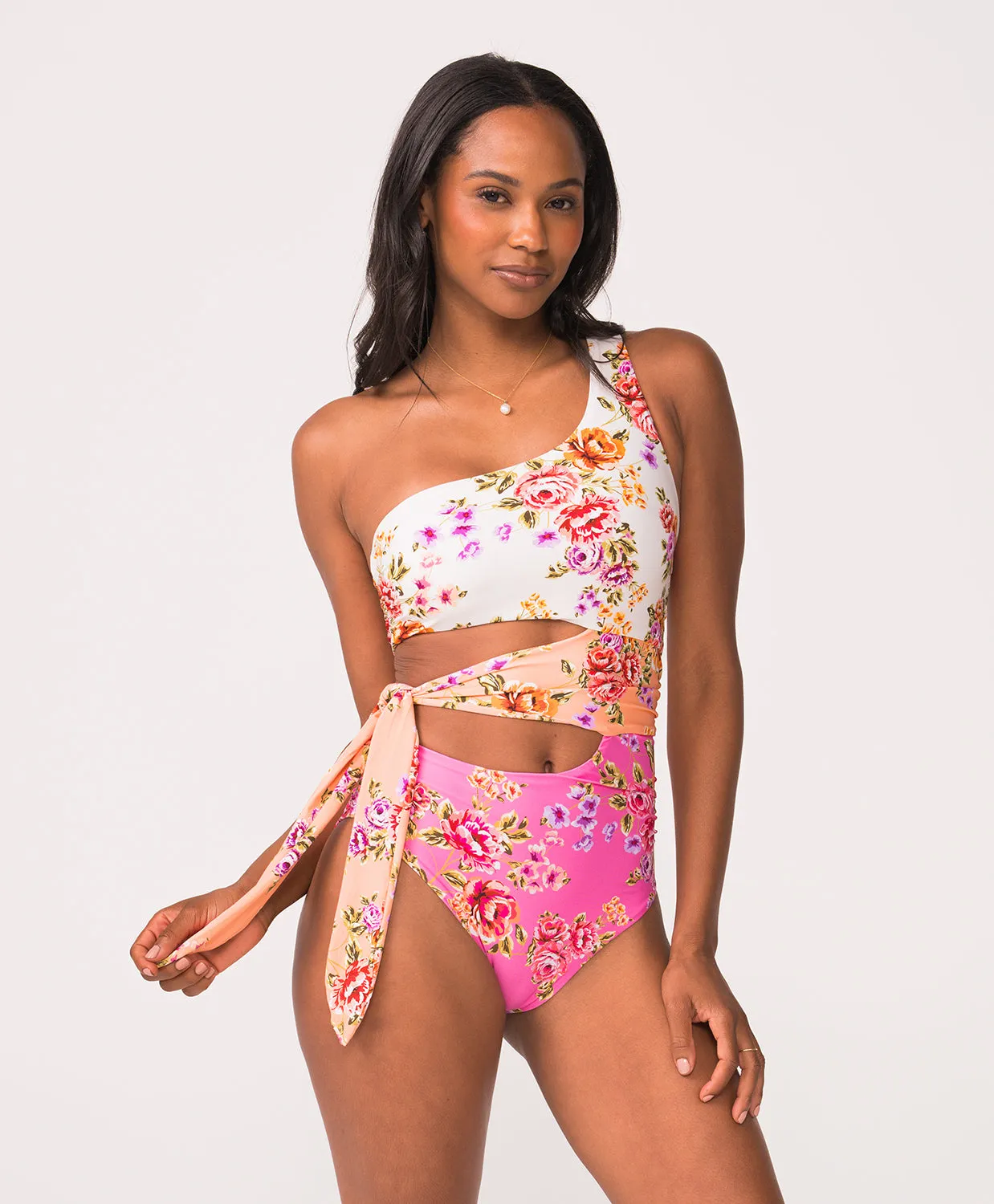 Bahia One Shoulder Cutout One Piece (FINAL SALE) sold by PQ Swim product image thumbnail 4