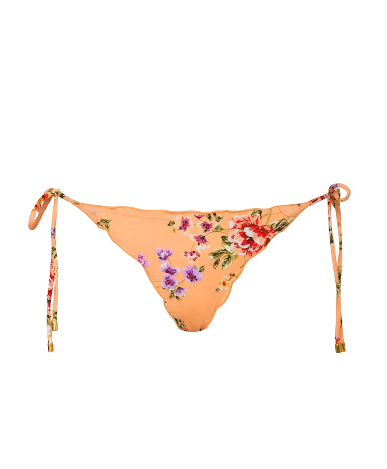 Bahia Embroidered Lettuce Edge Tie Bottom (FINAL SALE) sold by PQ Swim product image thumbnail 2