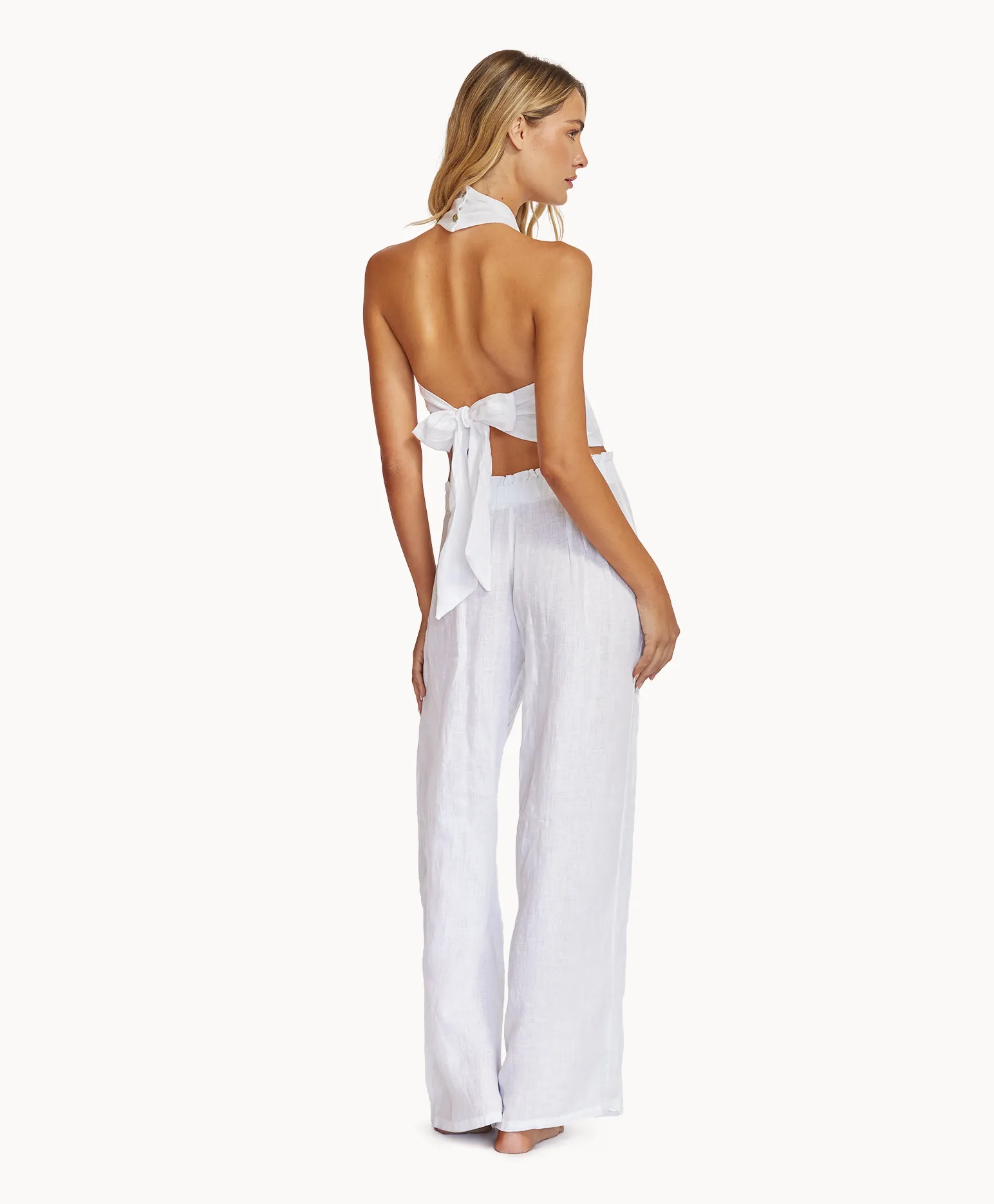 Water Lily Linen Wrap Top sold by PQ Swim product image thumbnail 4