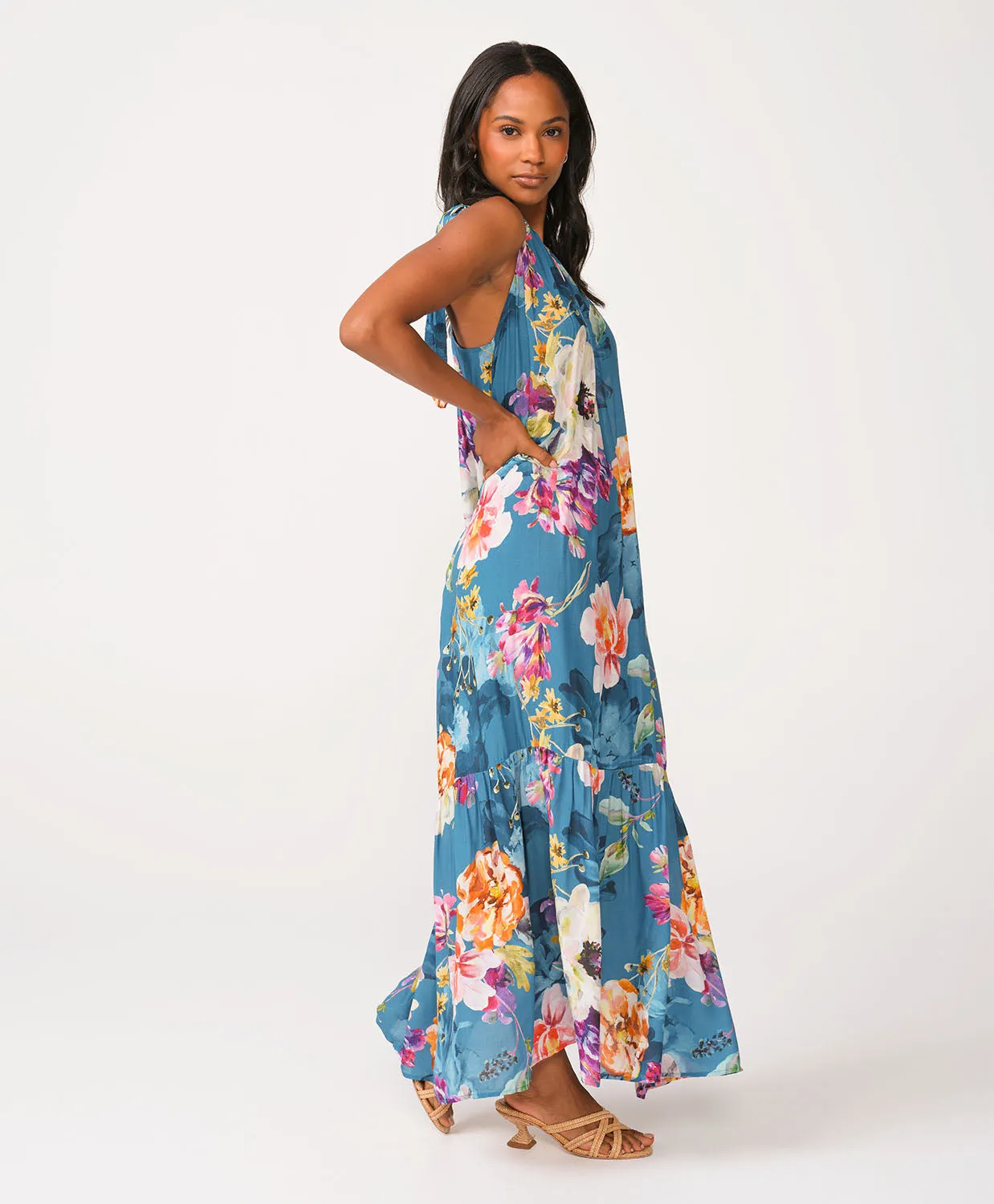 Spiritual Bloom Leilani Long Dress sold by PQ Swim product image thumbnail 2