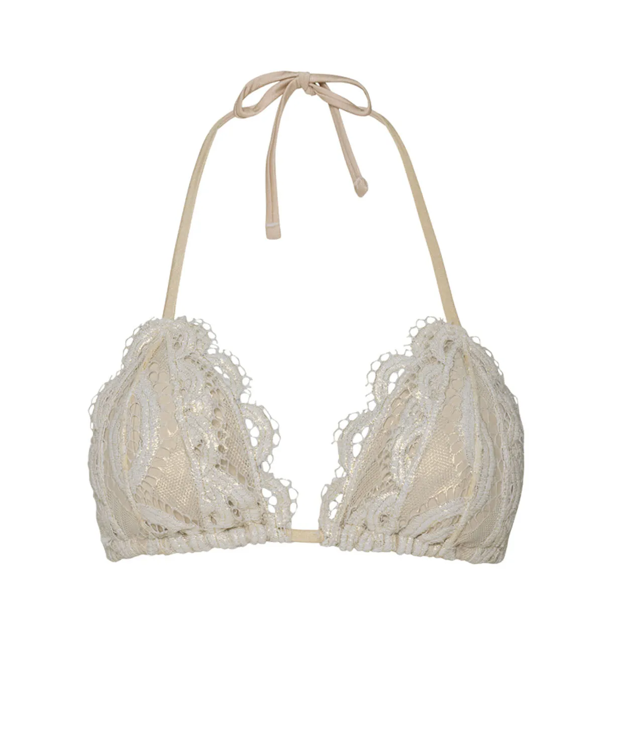 Vanilla Lace Triangle Bikini Top sold by PQ Swim product image thumbnail 2