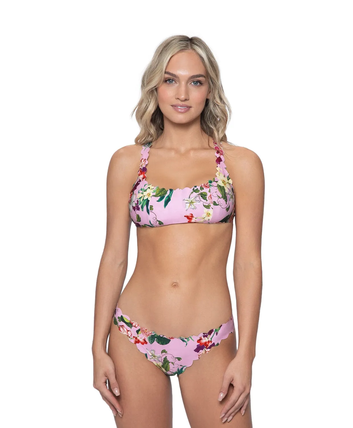Summer Hibiscus Reversible Seamless Wave Bottoms (FINAL SALE) sold by PQ Swim product image thumbnail 4