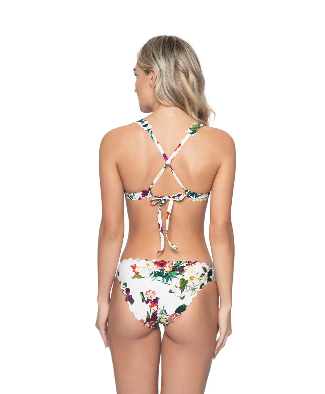 Summer Hibiscus Reversible Seamless Wave Bottoms (FINAL SALE) sold by PQ Swim product image thumbnail 2