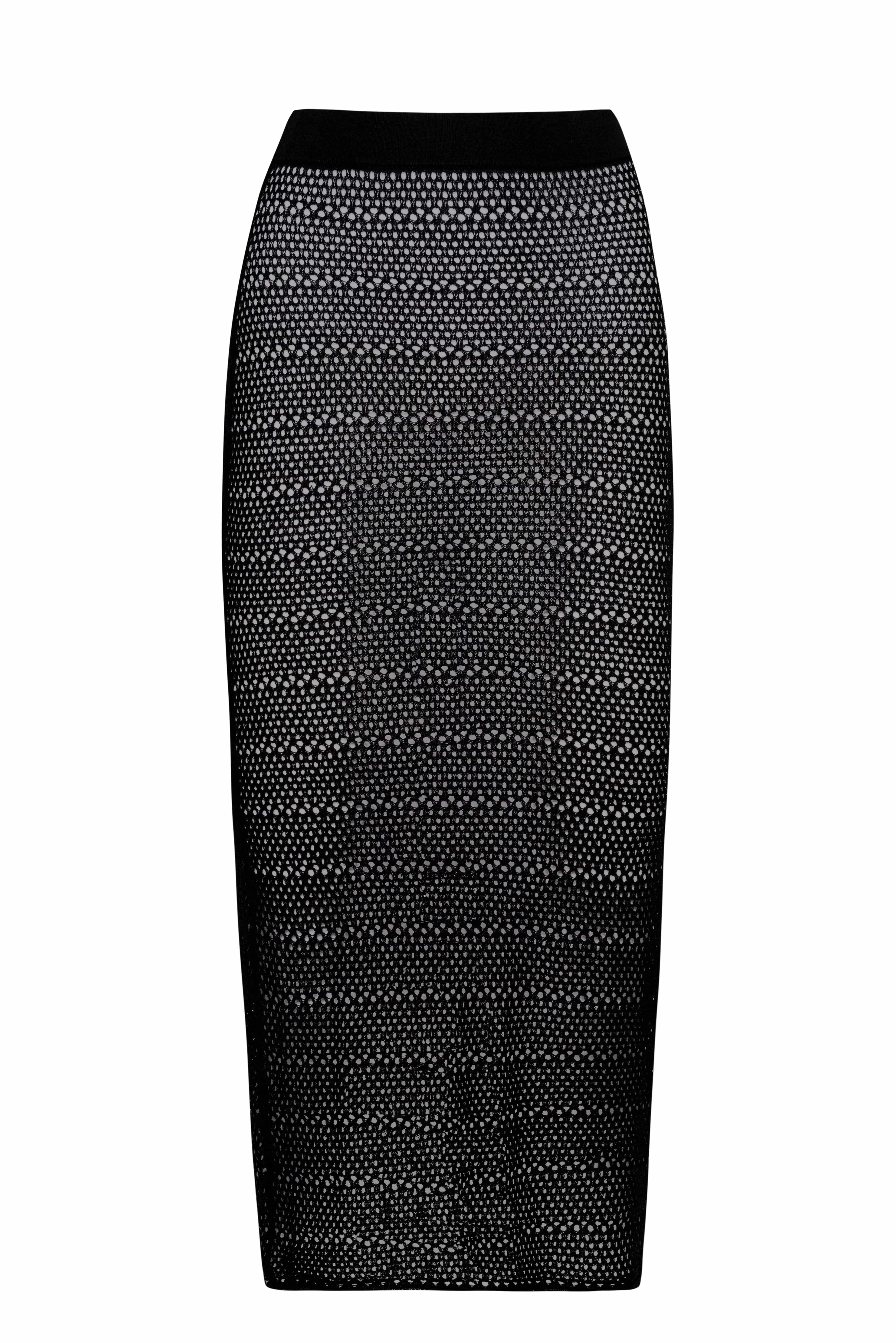Black Crochet Midi Skirt (FINAL SALE) sold by PQ Swim product image thumbnail 2