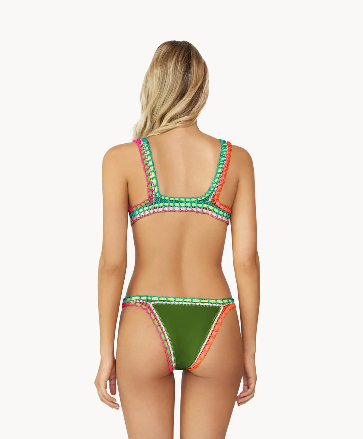 Ferrarini by PQ Swim Olive Crochet Top sold by PQ Swim product image thumbnail 2