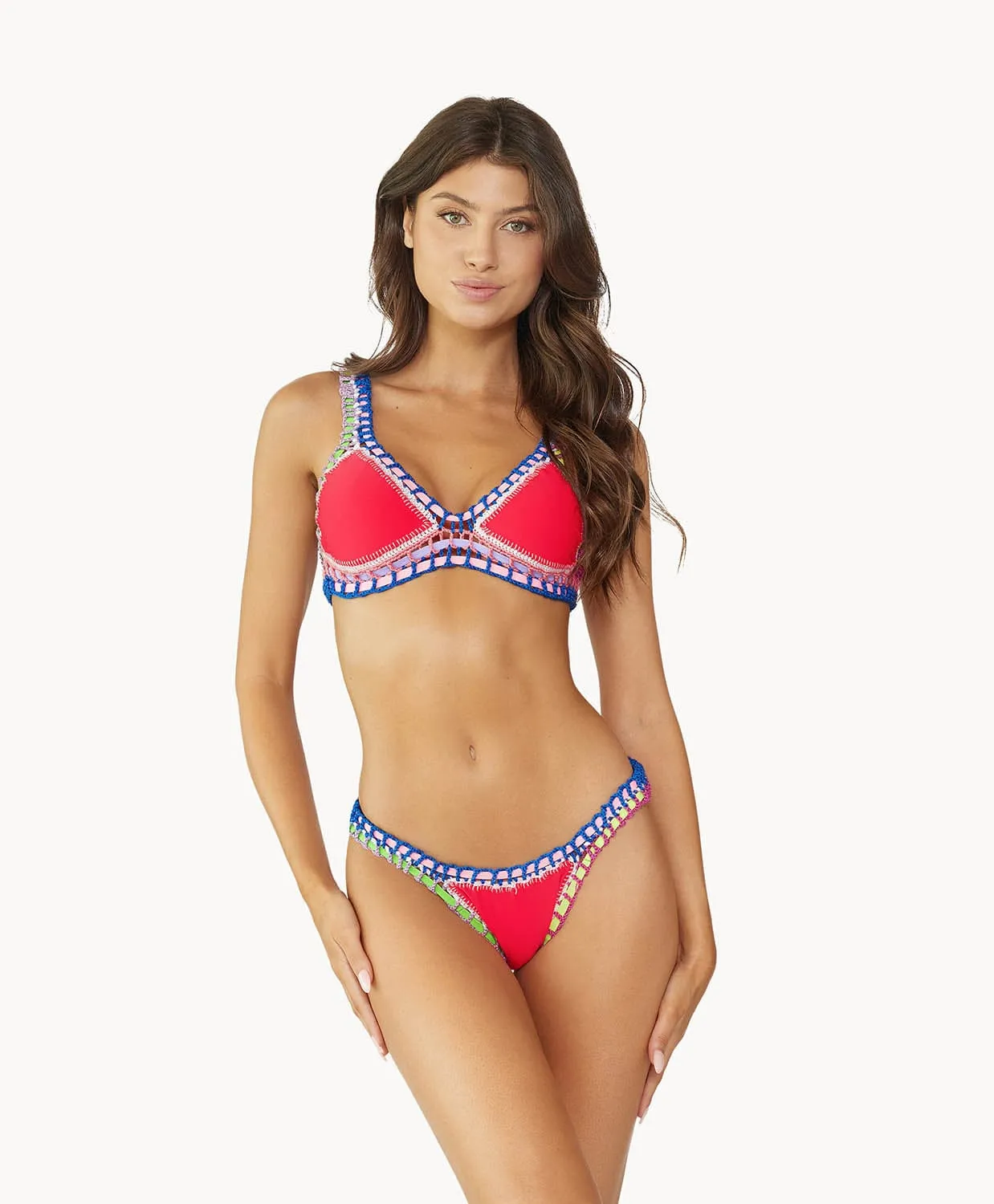 Ferrarini by PQ Swim Red Crochet Bottom sold by PQ Swim