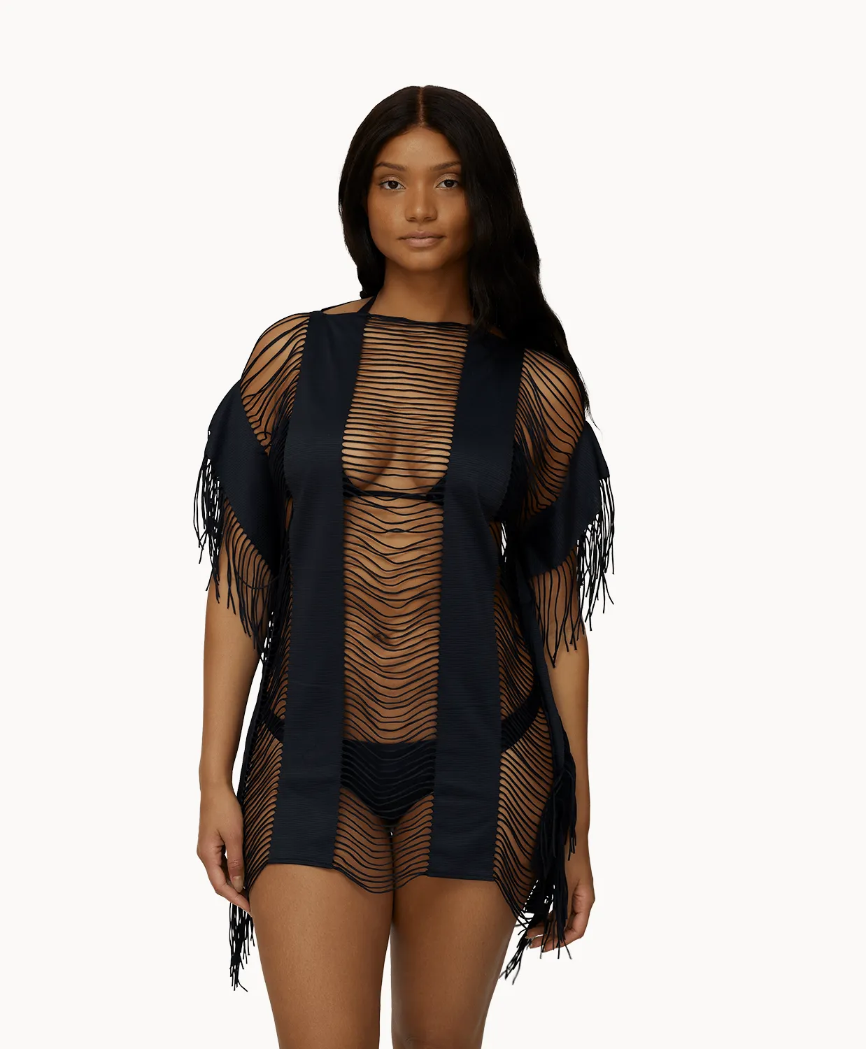 Black Monique Cover Up sold by PQ Swim product image thumbnail 3