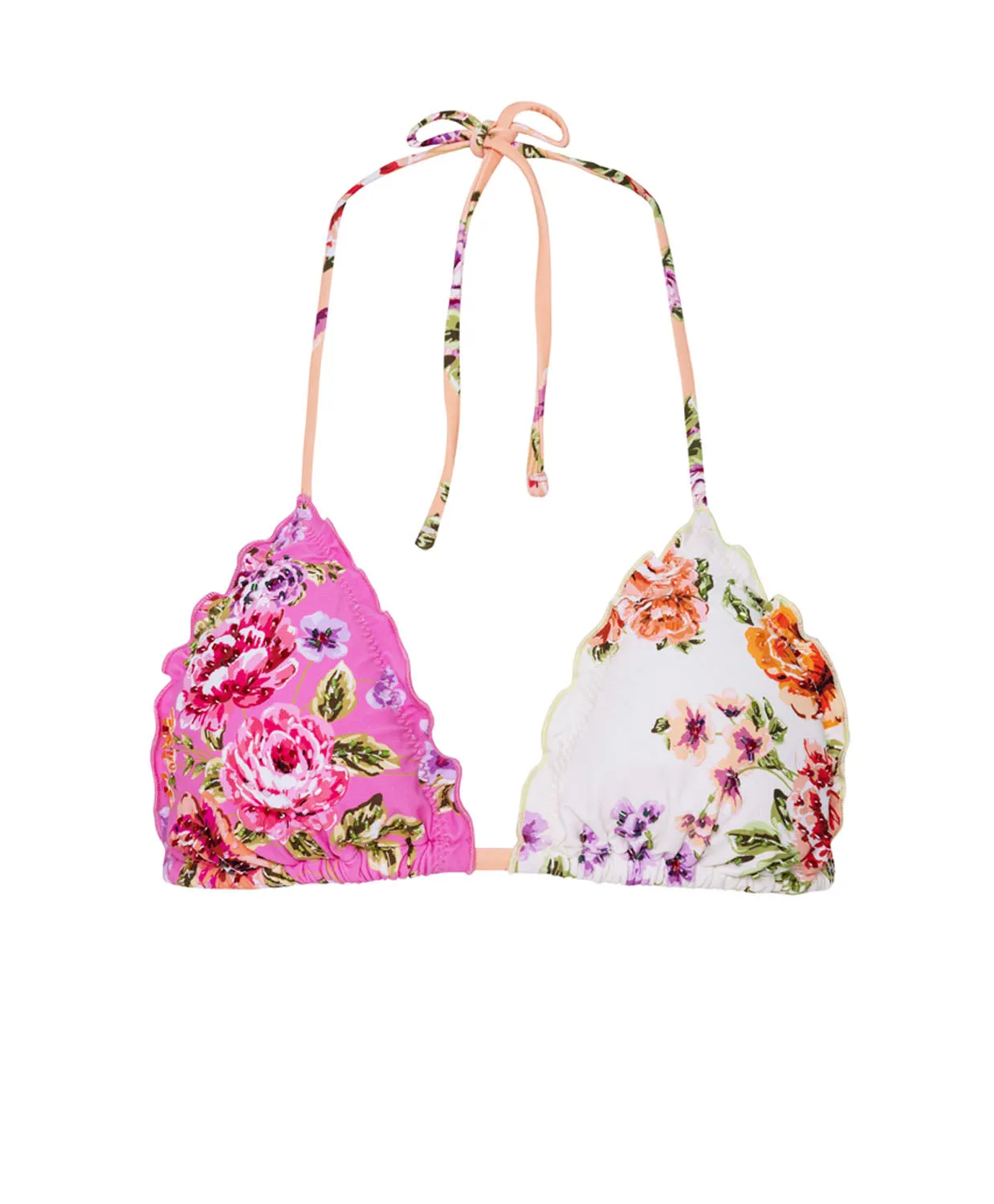 Bahia Embroidered Lettuce Edge Tri Top (FINAL SALE) sold by PQ Swim product image thumbnail 2