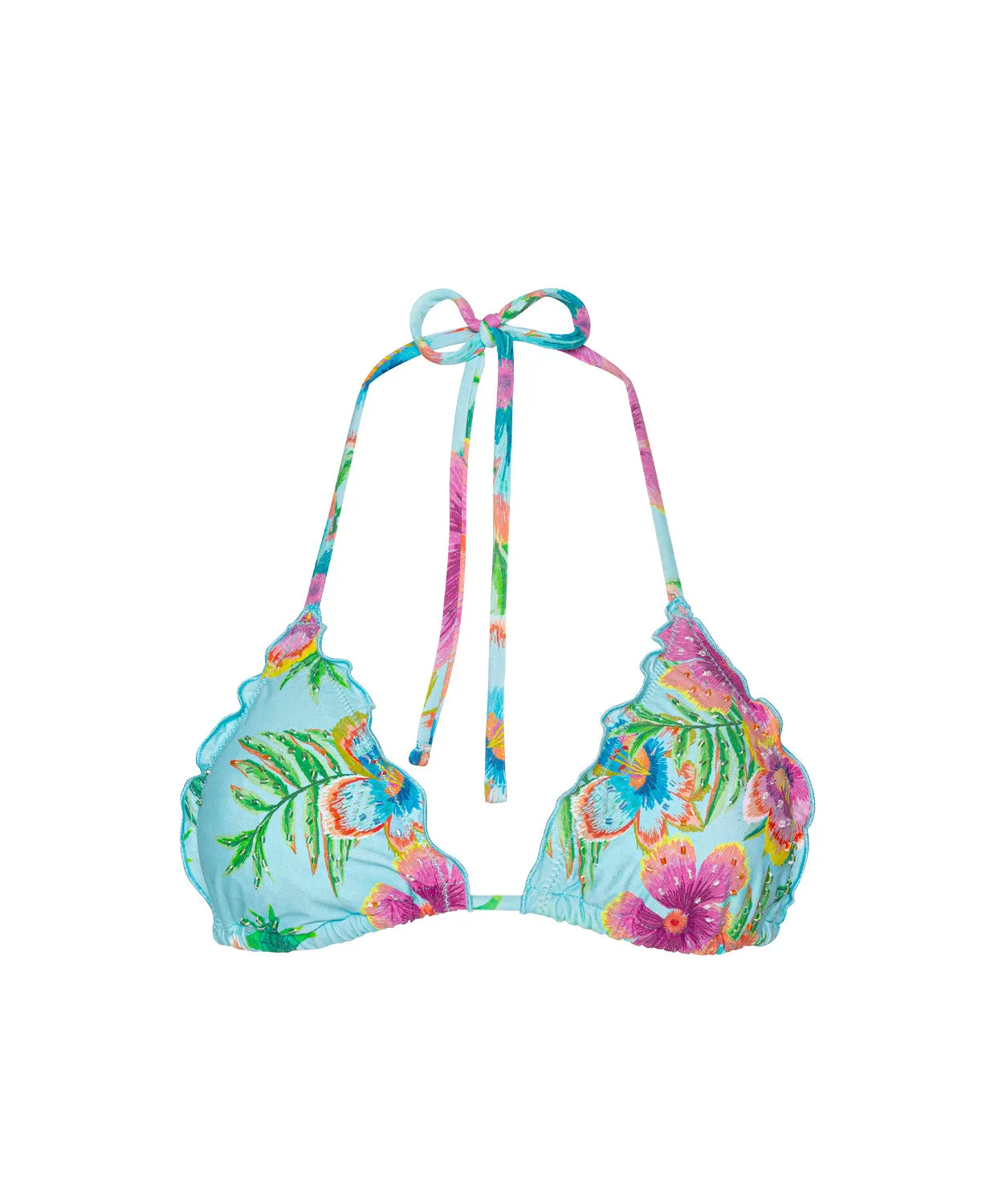 Solana Embroidered Lettuce Edge Triangle Top sold by PQ Swim product image thumbnail 2