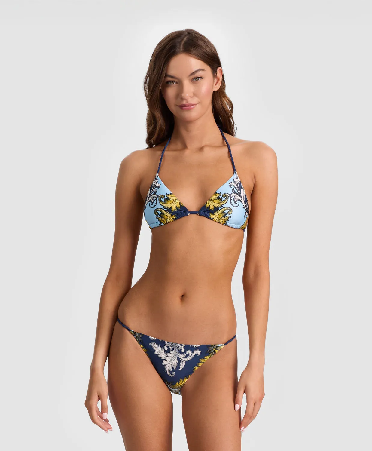 A+O x PQ Antique Scroll Rope Triangle Top sold by PQ Swim