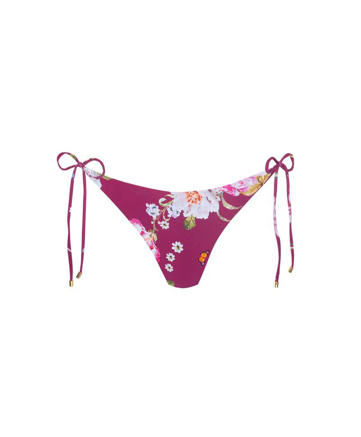 Fiesta Flora Carrie Embroidered Tie Side Bikini Bottom sold by PQ Swim product image thumbnail 2