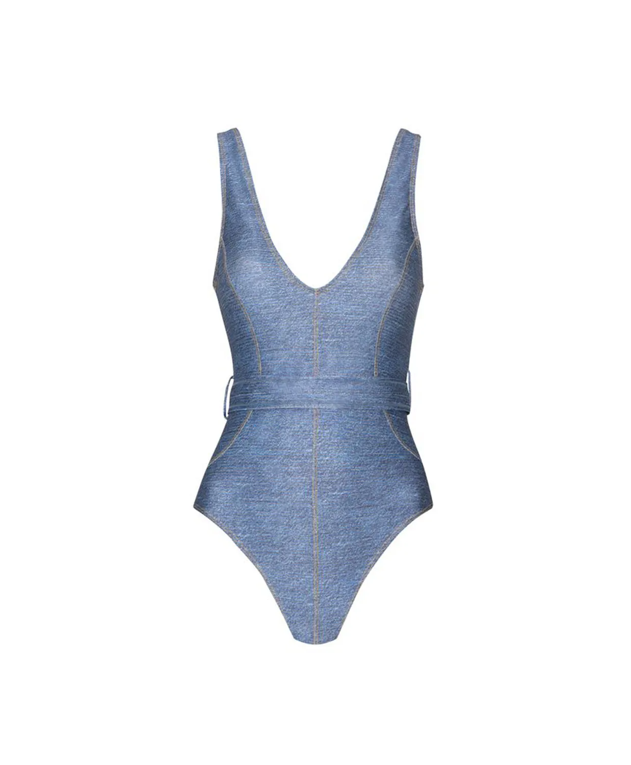 Blue Crush Paradise Halter Belted One Piece sold by PQ Swim product image thumbnail 2