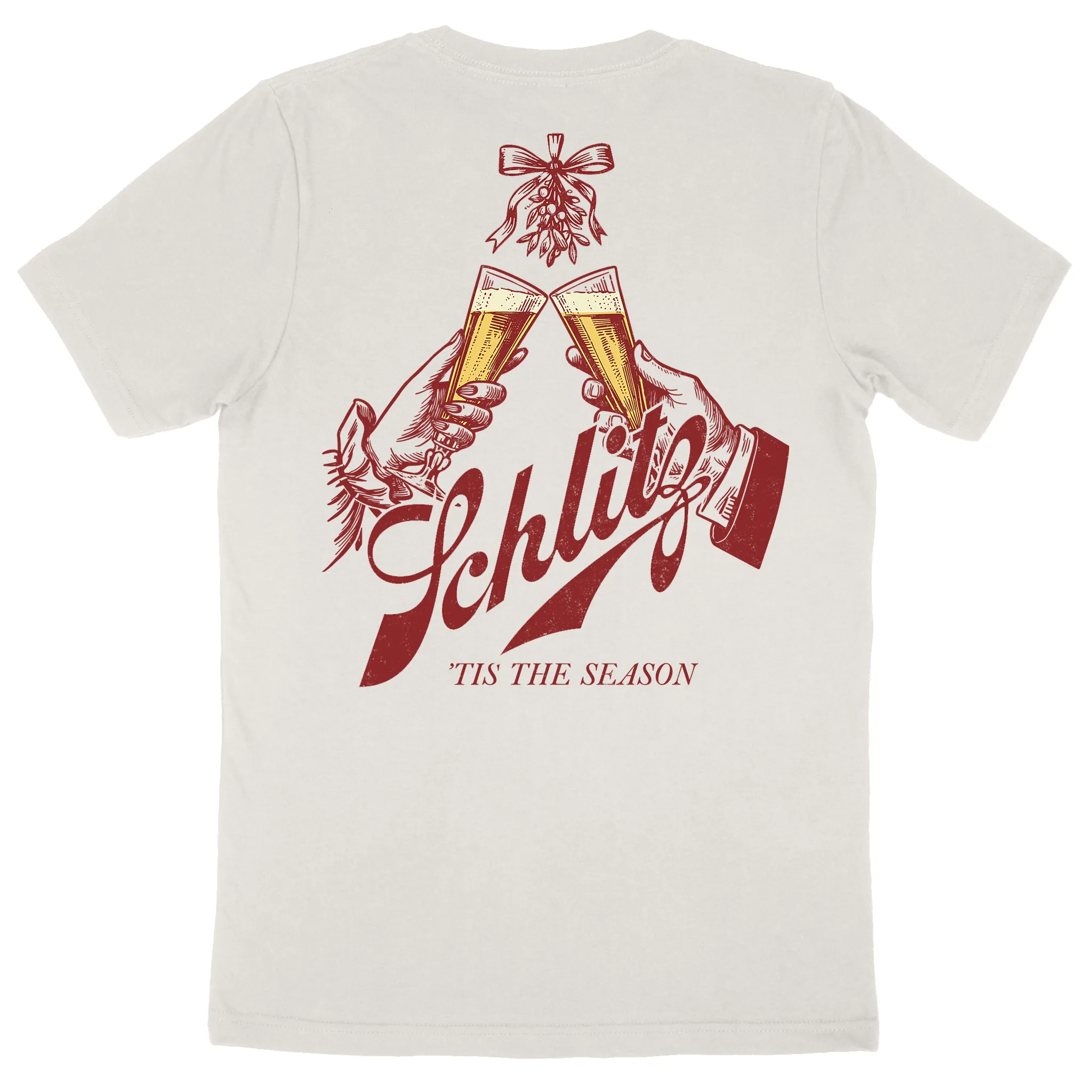 Schlitz Vintage Holiday Cheer Tee sold by Streaker Sports product image thumbnail 3