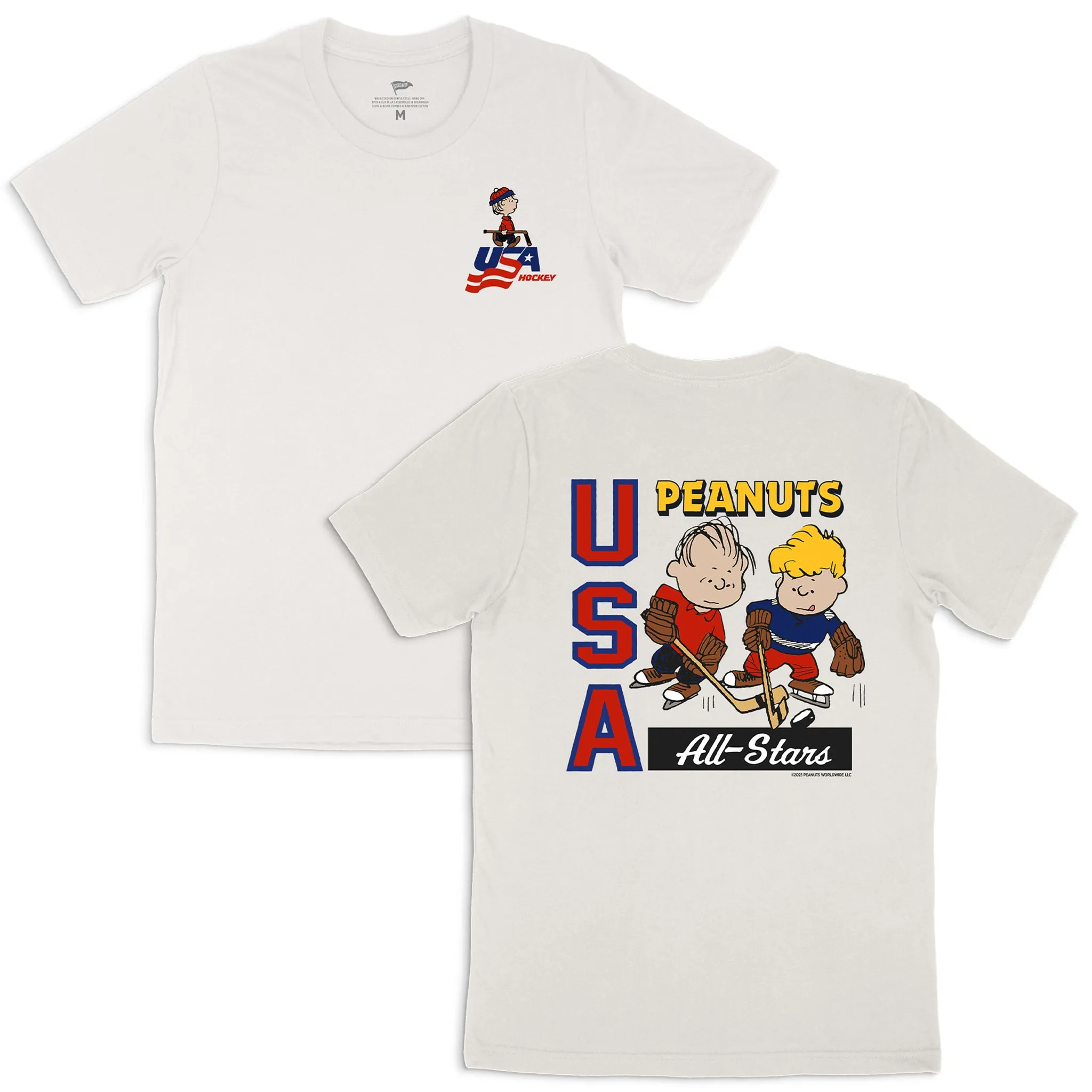 Peanuts x USA Hockey All Stars Tee sold by Streaker Sports