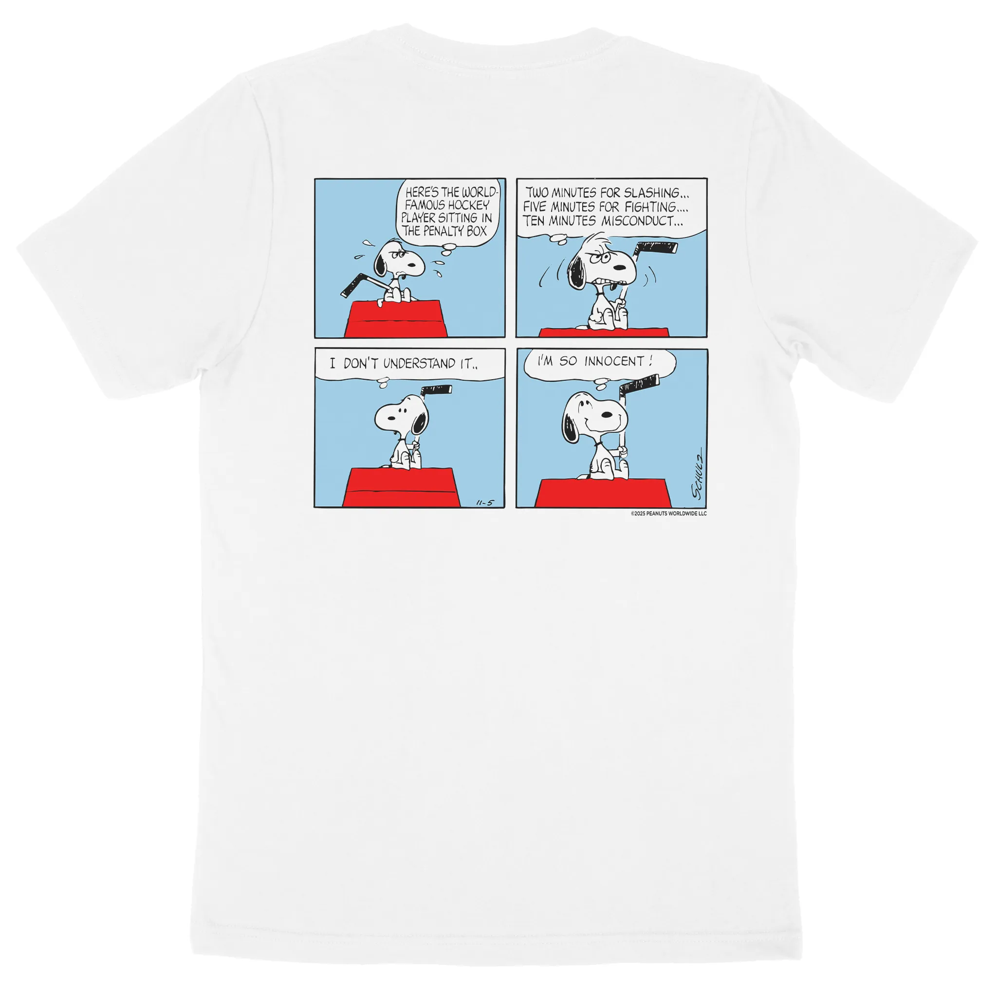 Peanuts x USA Hockey Penalty Box Tee sold by Streaker Sports product image thumbnail 3