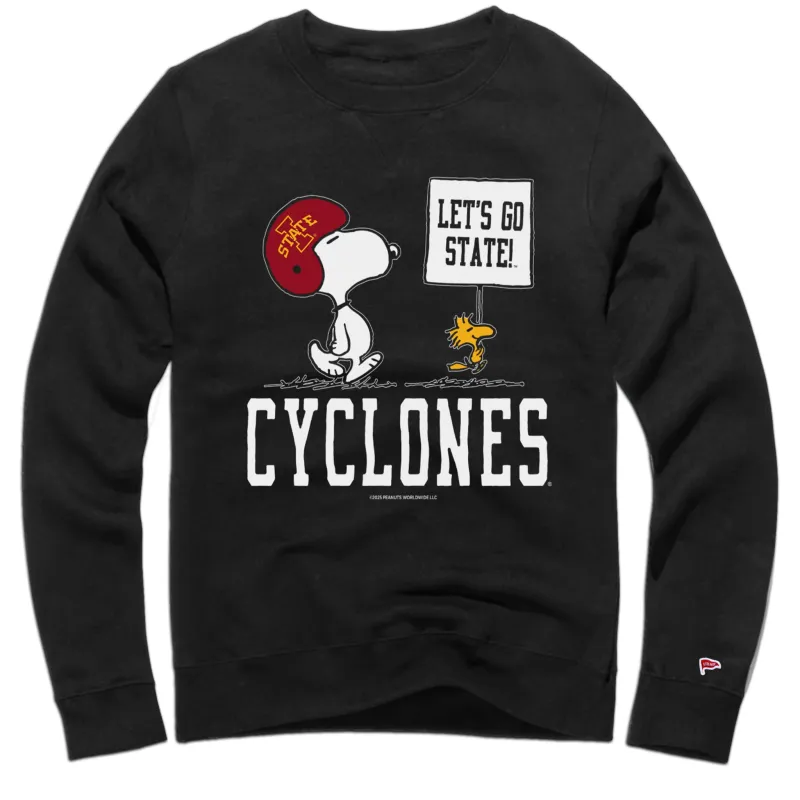 Peanuts x Iowa State Football Gameday Crewneck Sweatshirt sold by Streaker Sports
